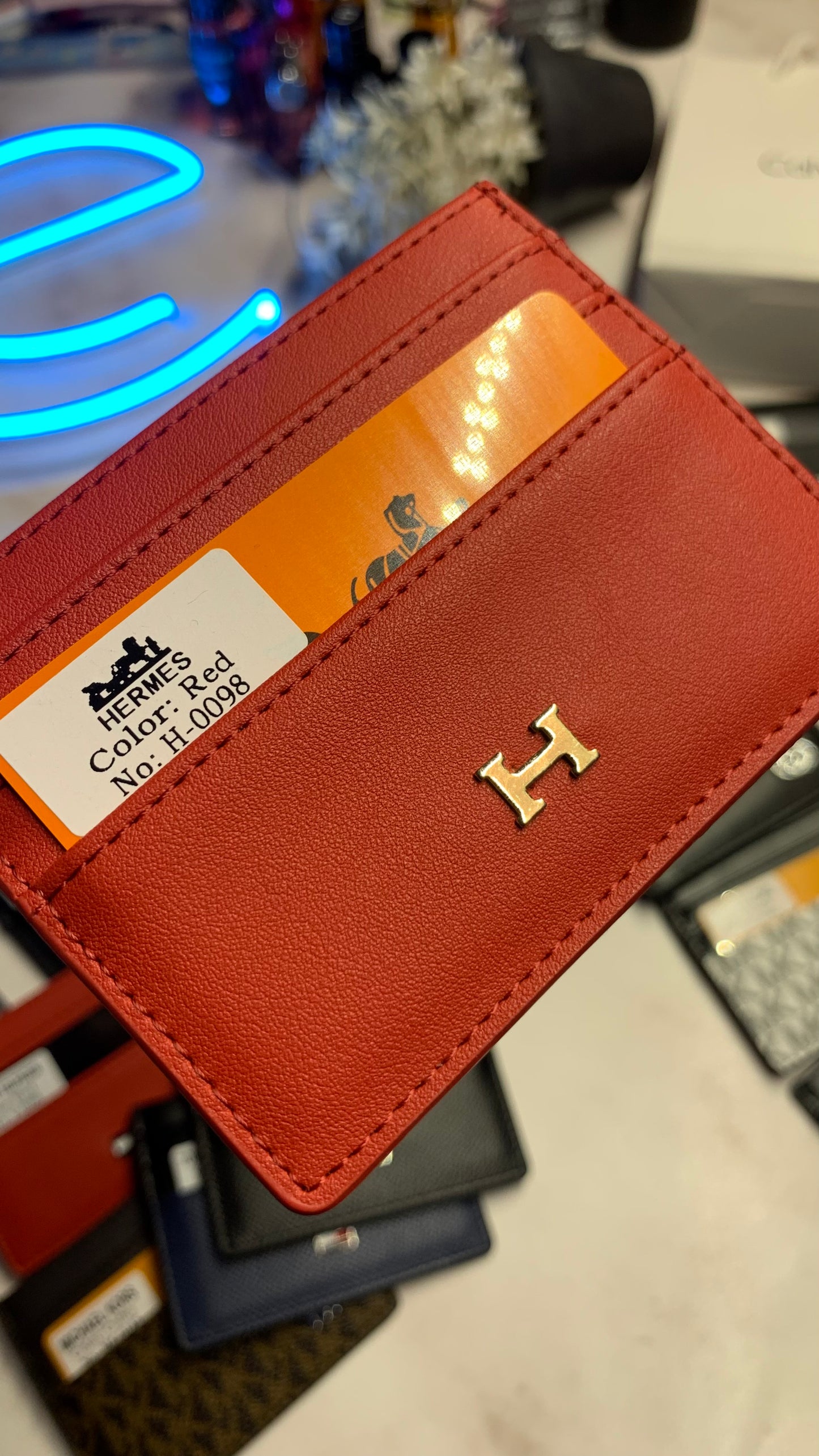 Hermes Cardholder - Red