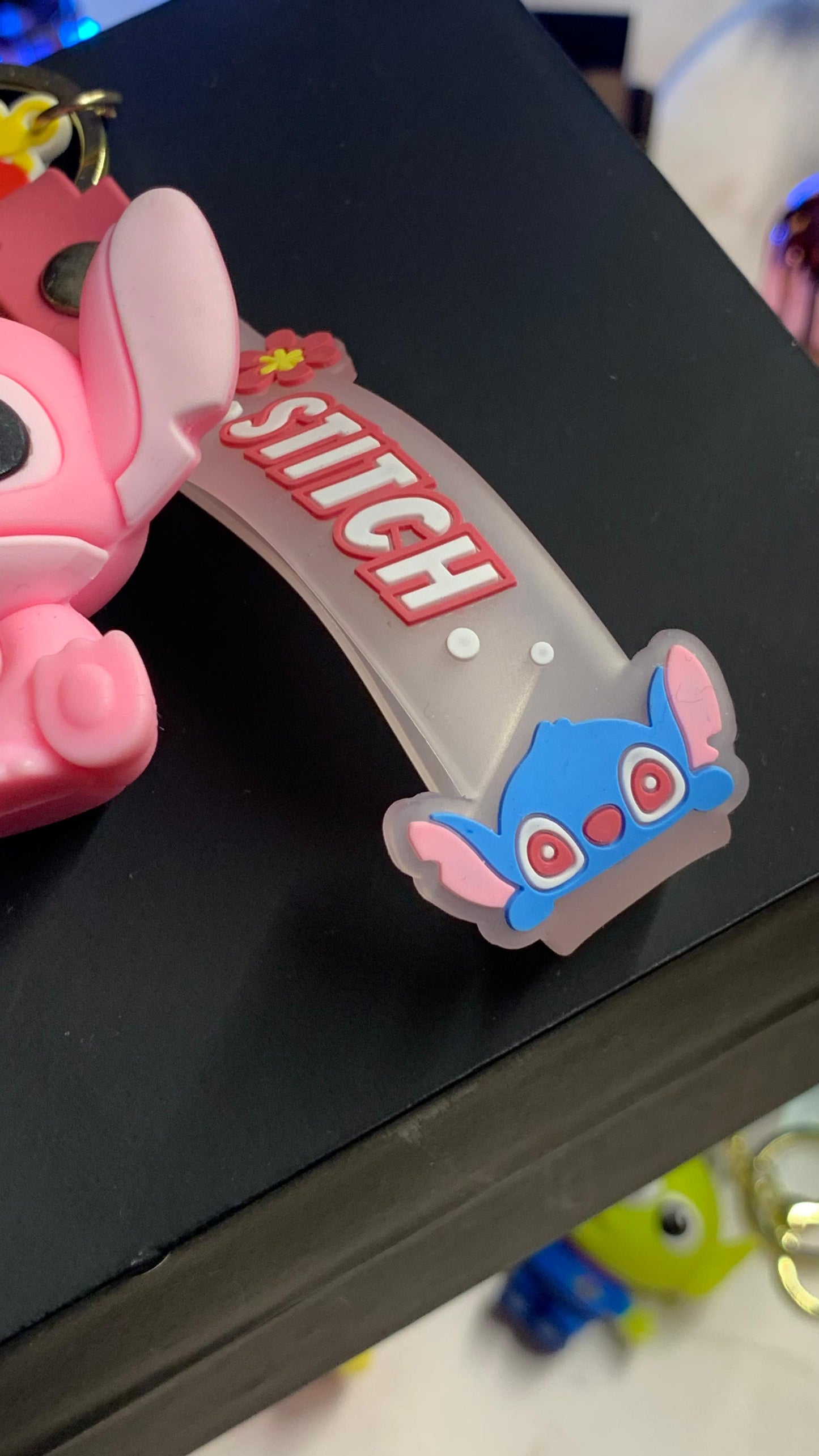 Stitch Pink Keychain