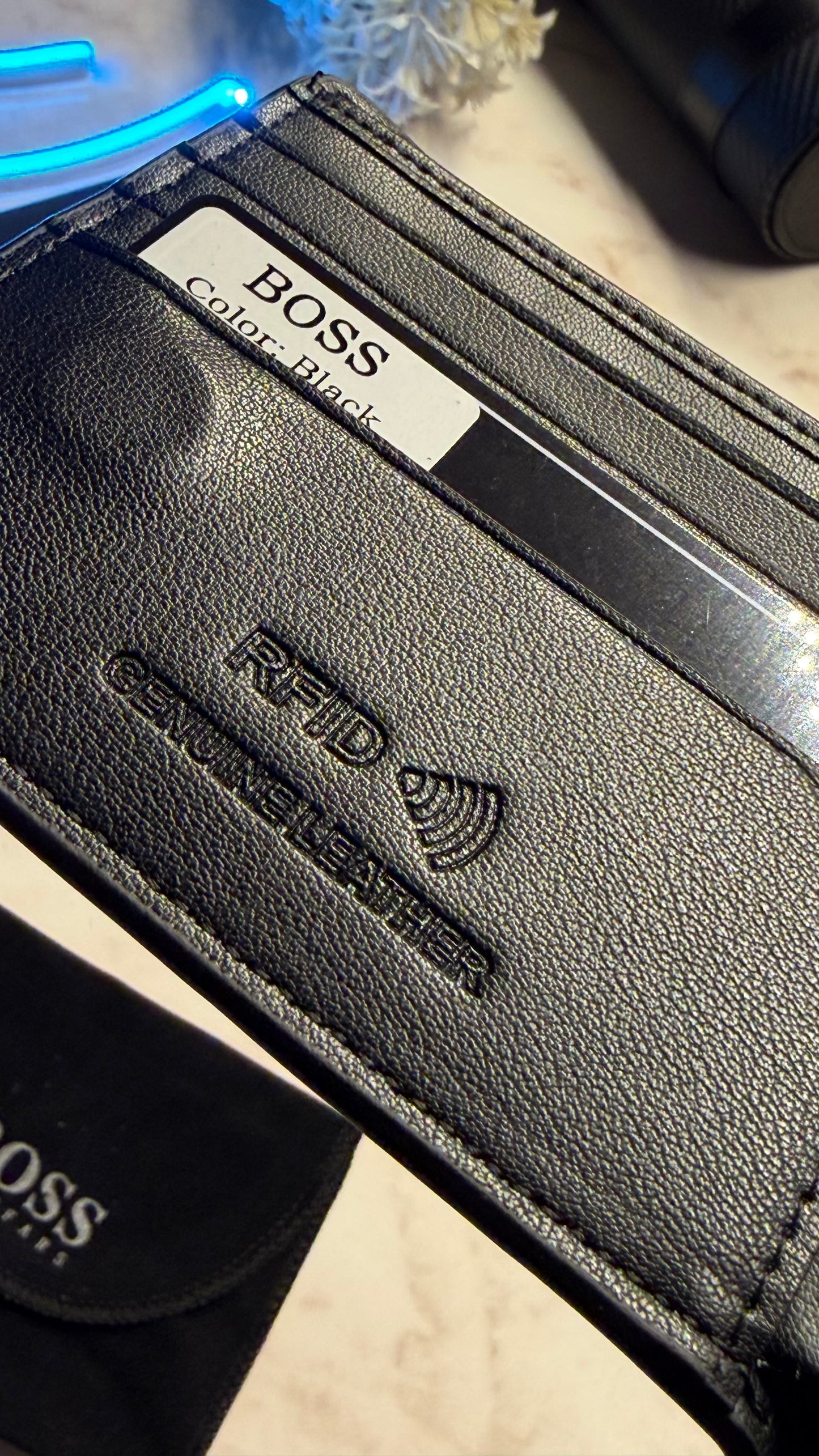 Boss Men’s Bifold Wallet - Magnetic Closure