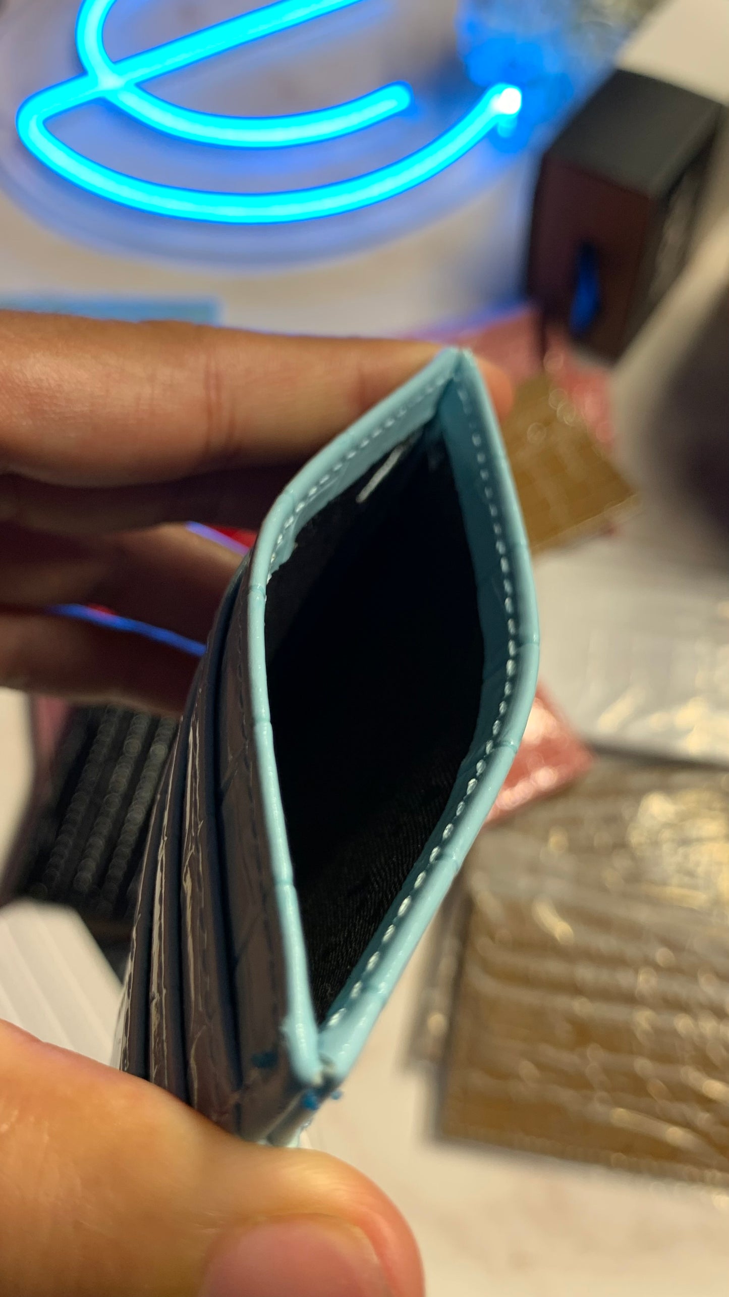 Baby Blue Cardholder For Women
