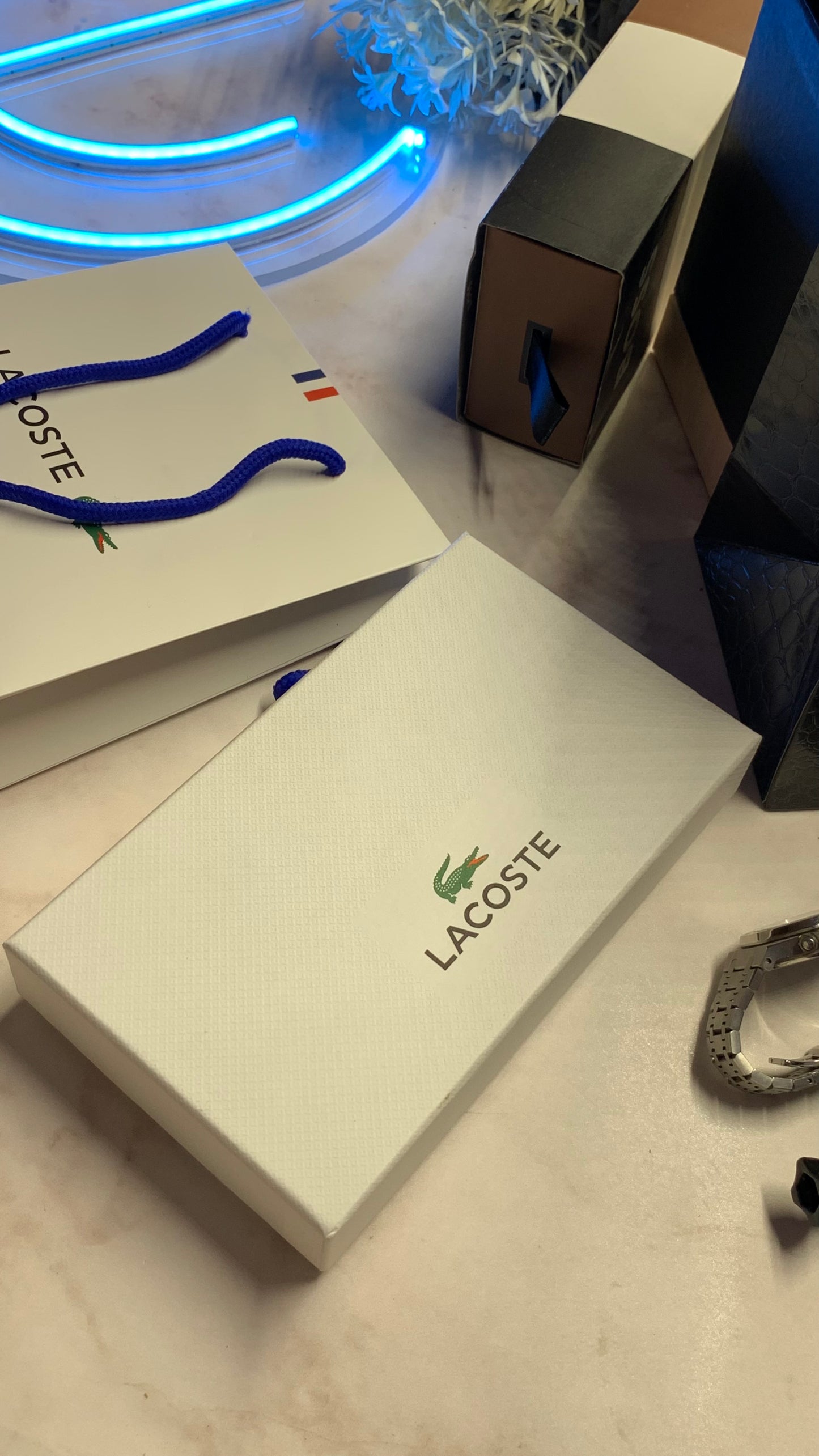 Lacoste Wallet & Keychain Set