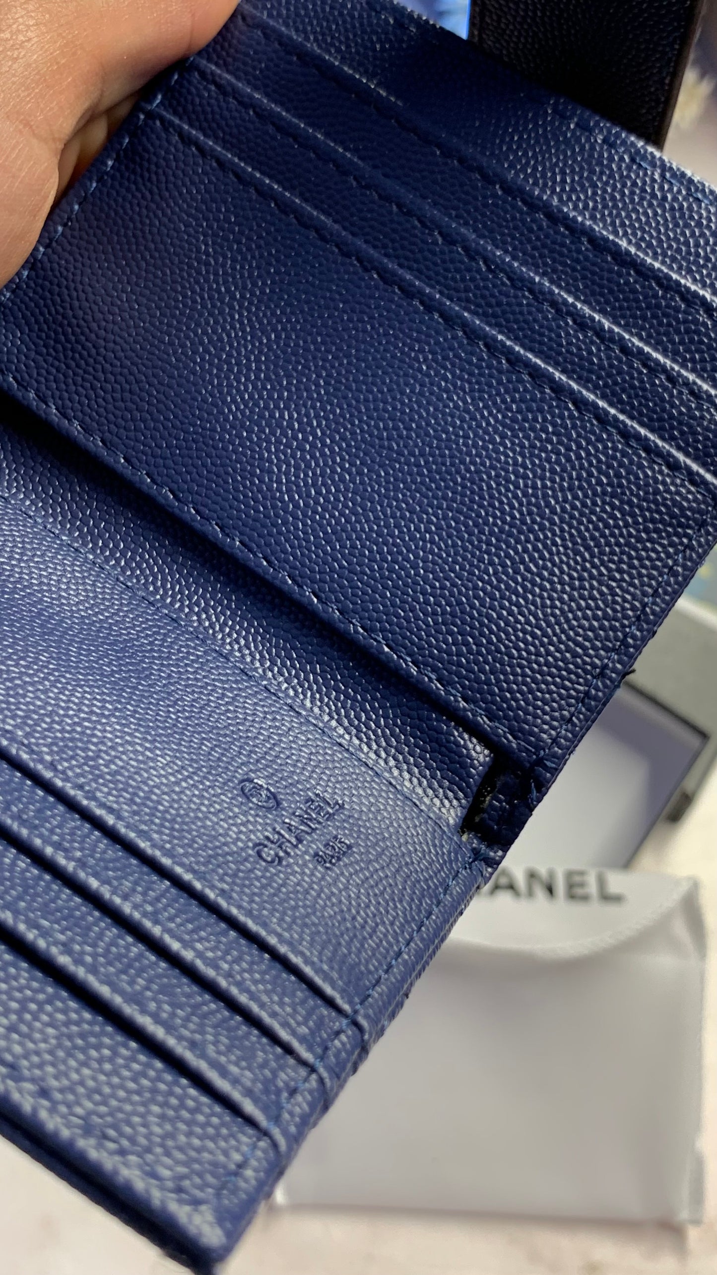 Chanel - Bifold Cardholder - Blue