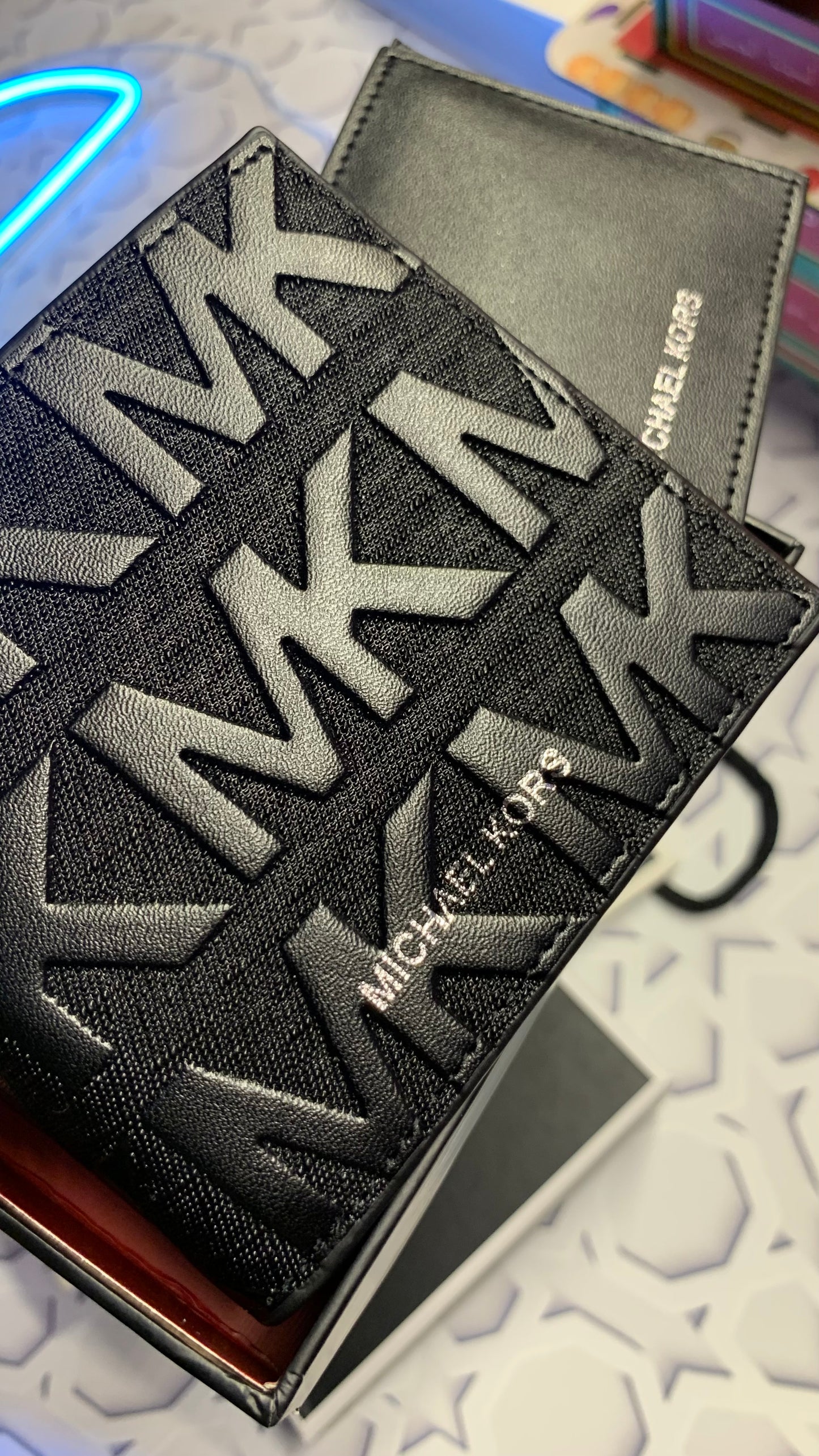MK black wallet