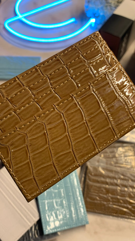 Goldish Brown Cardholder For Women