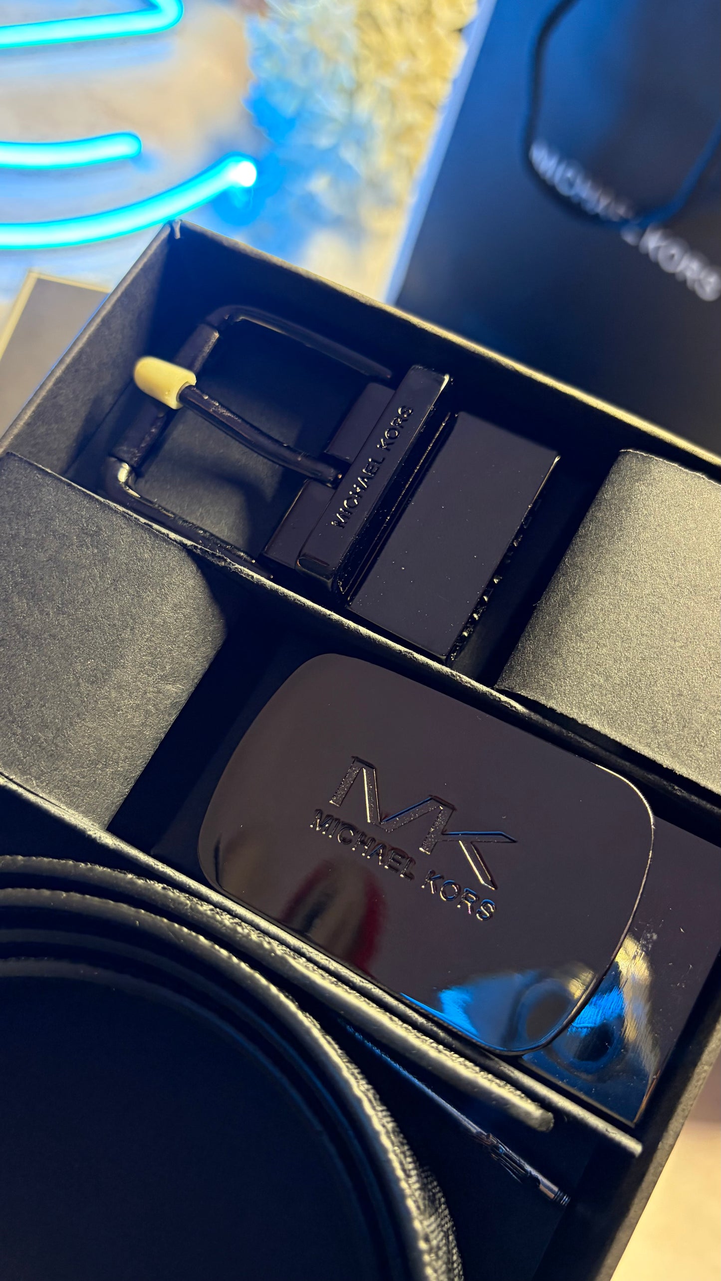 Michael Kors Double Face Belt Set