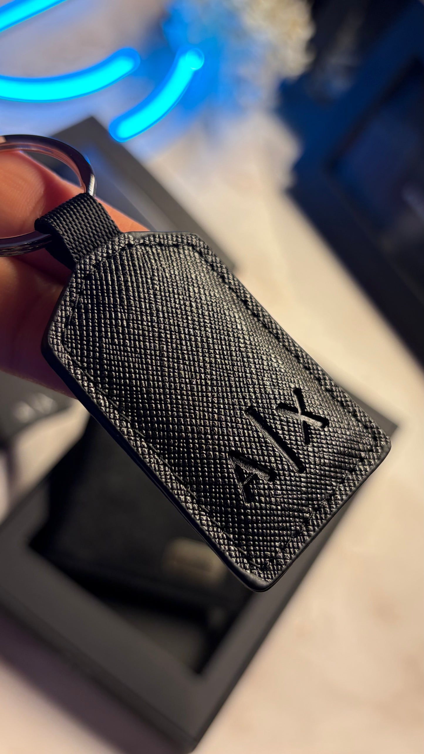 Armani Exchange Wallet & Keychain Set