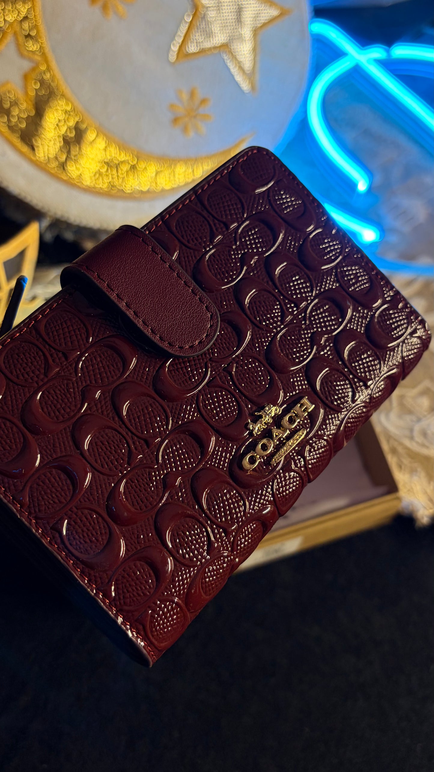Coach Wallet For Women - Burgundy - Premium Quality