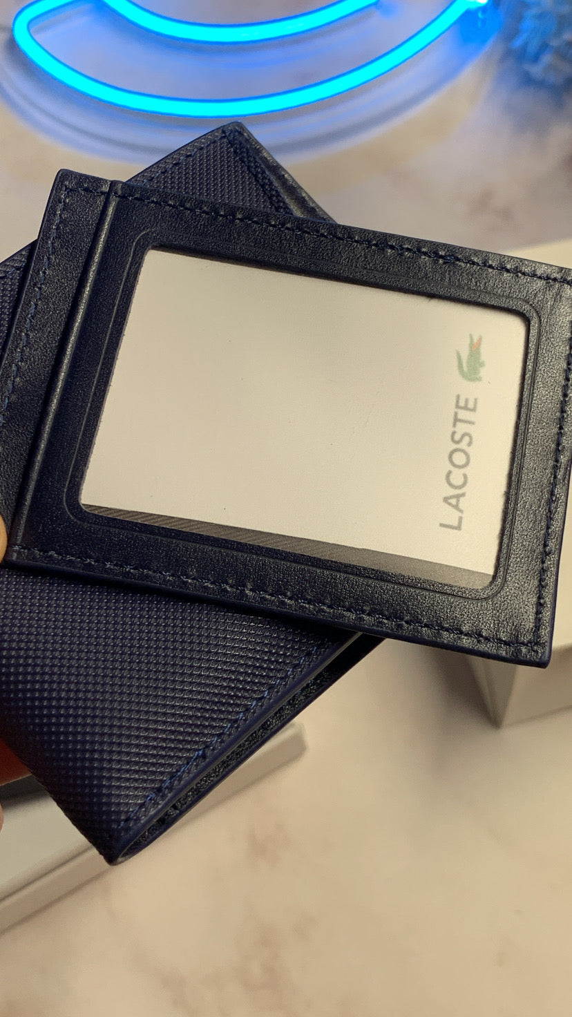 Lacoste Bifold Wallet with cardholder - Navy Blue