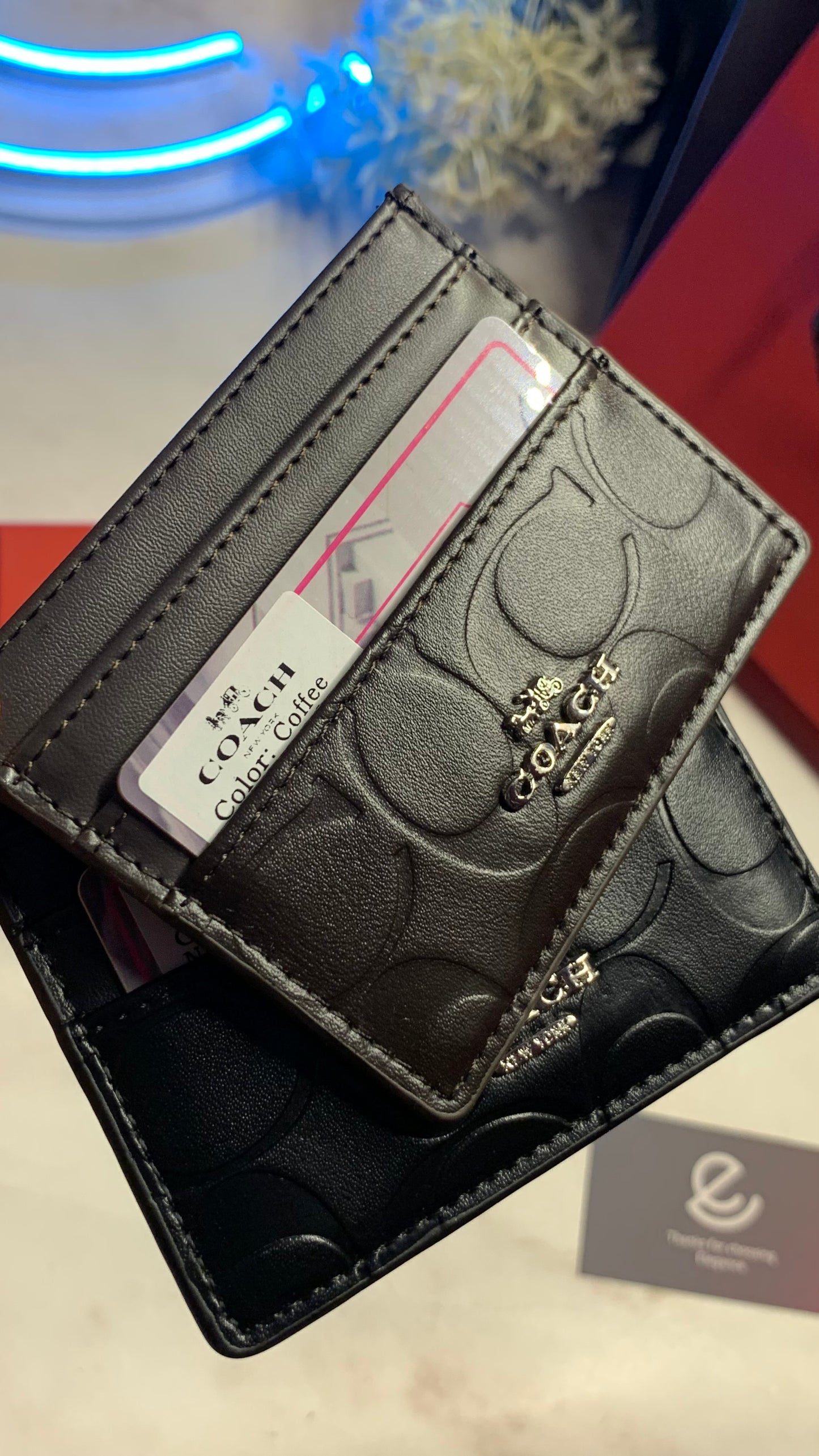 Coach Cardholder - Dark Brown