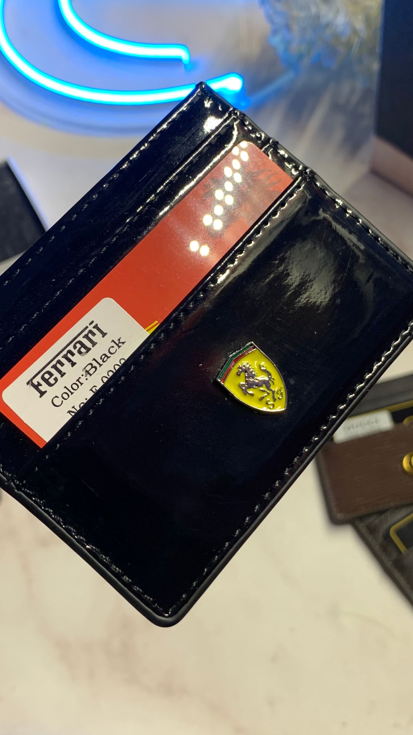 Ferrari Cardholder - Black