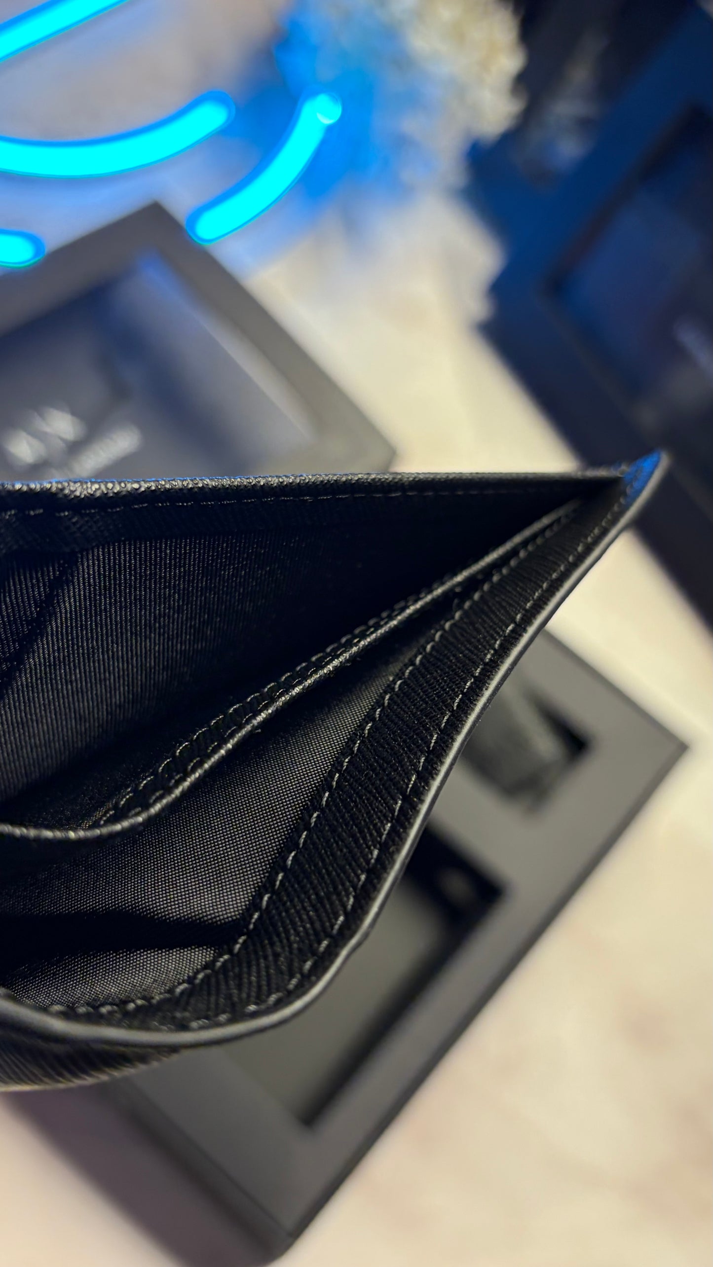 Armani Exchange Wallet & Keychain Set