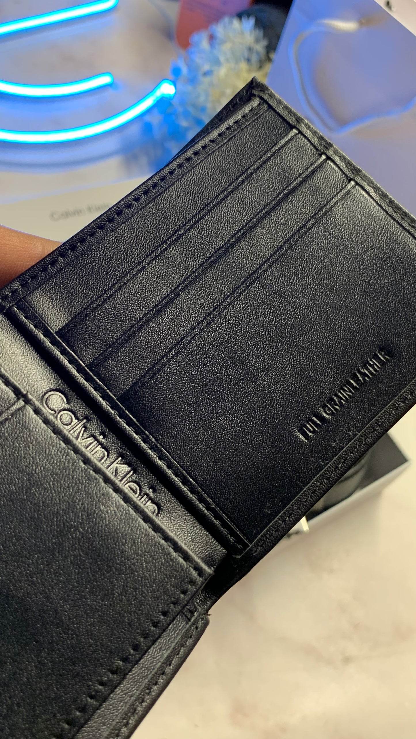 Calvin Klein Wallet & Doubleface Belt Set - CK Logo