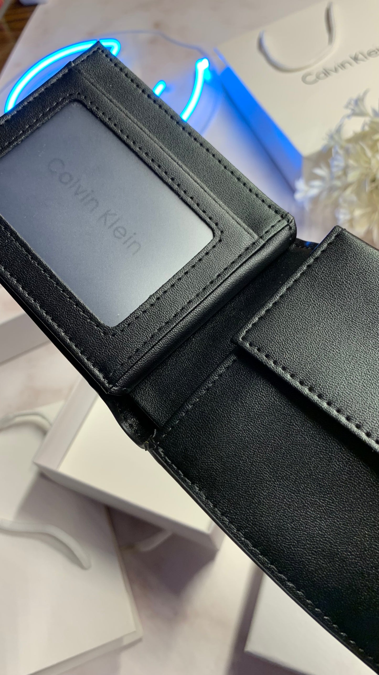 Calvin Klein wallet & Double face belt set