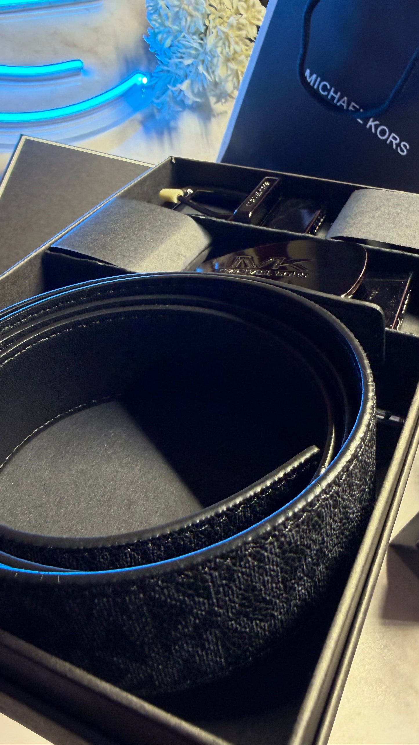 Michael Kors Double Face Belt Set