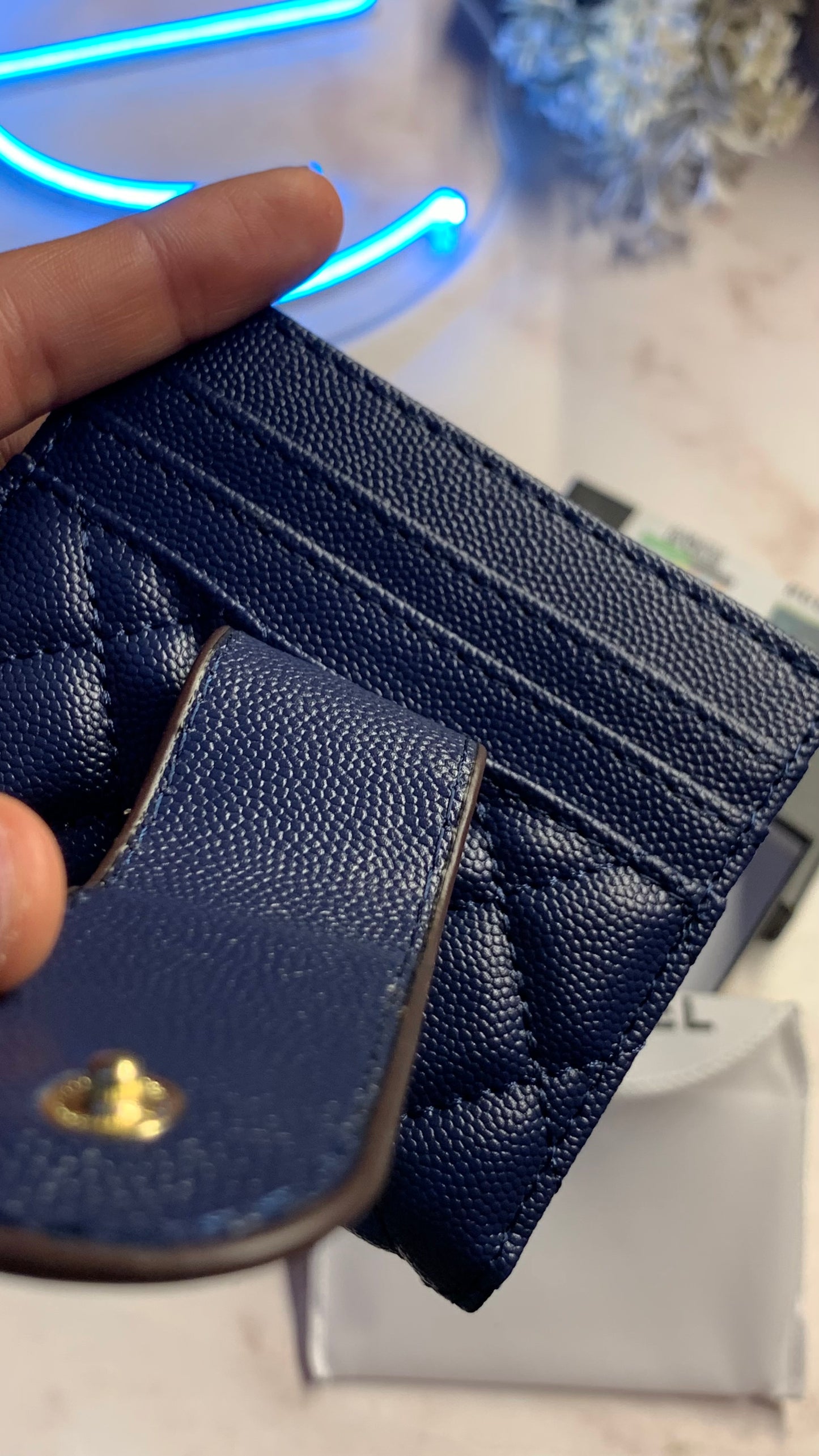Chanel - Bifold Cardholder - Blue