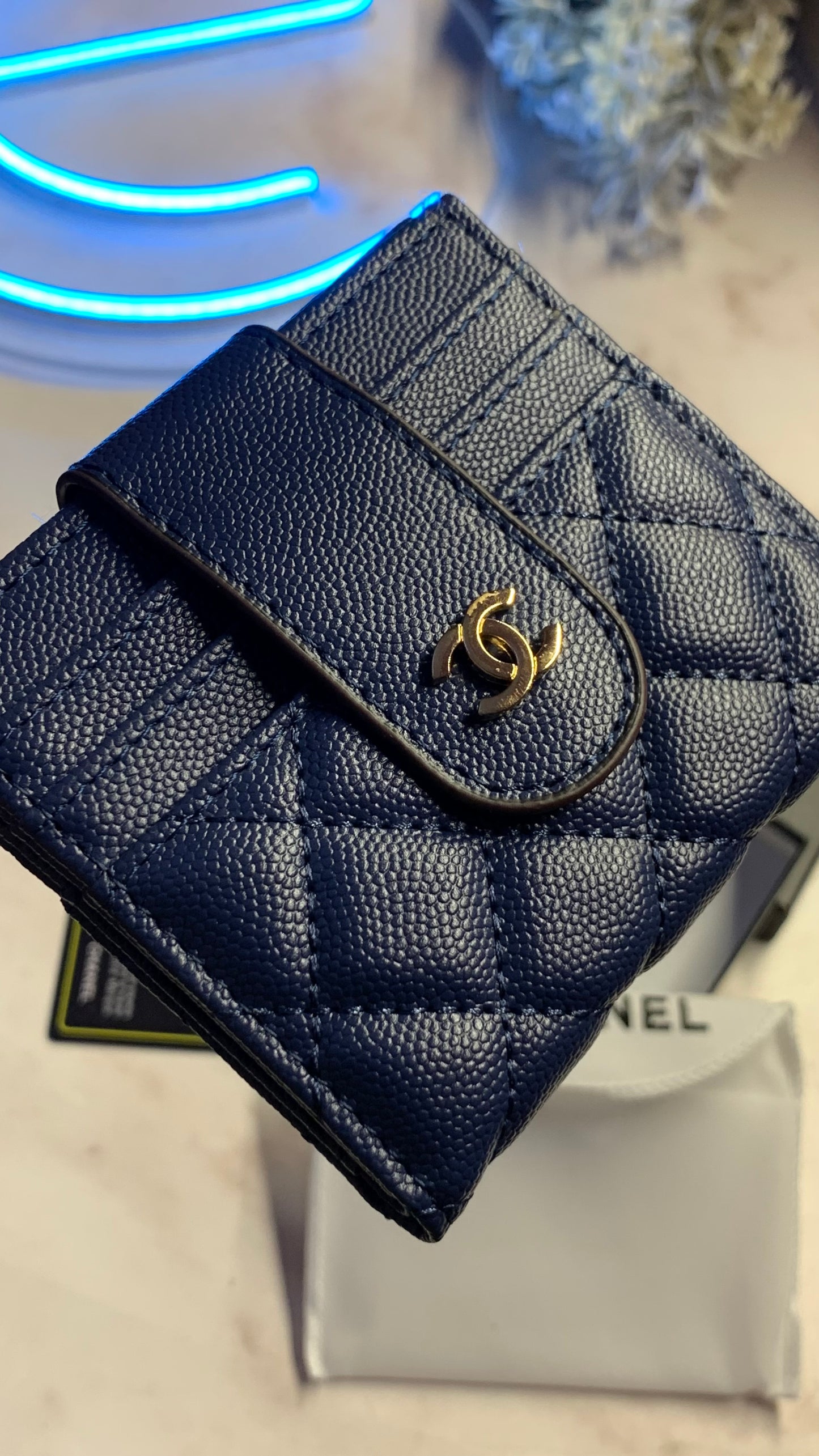 Chanel - Bifold Cardholder - Blue
