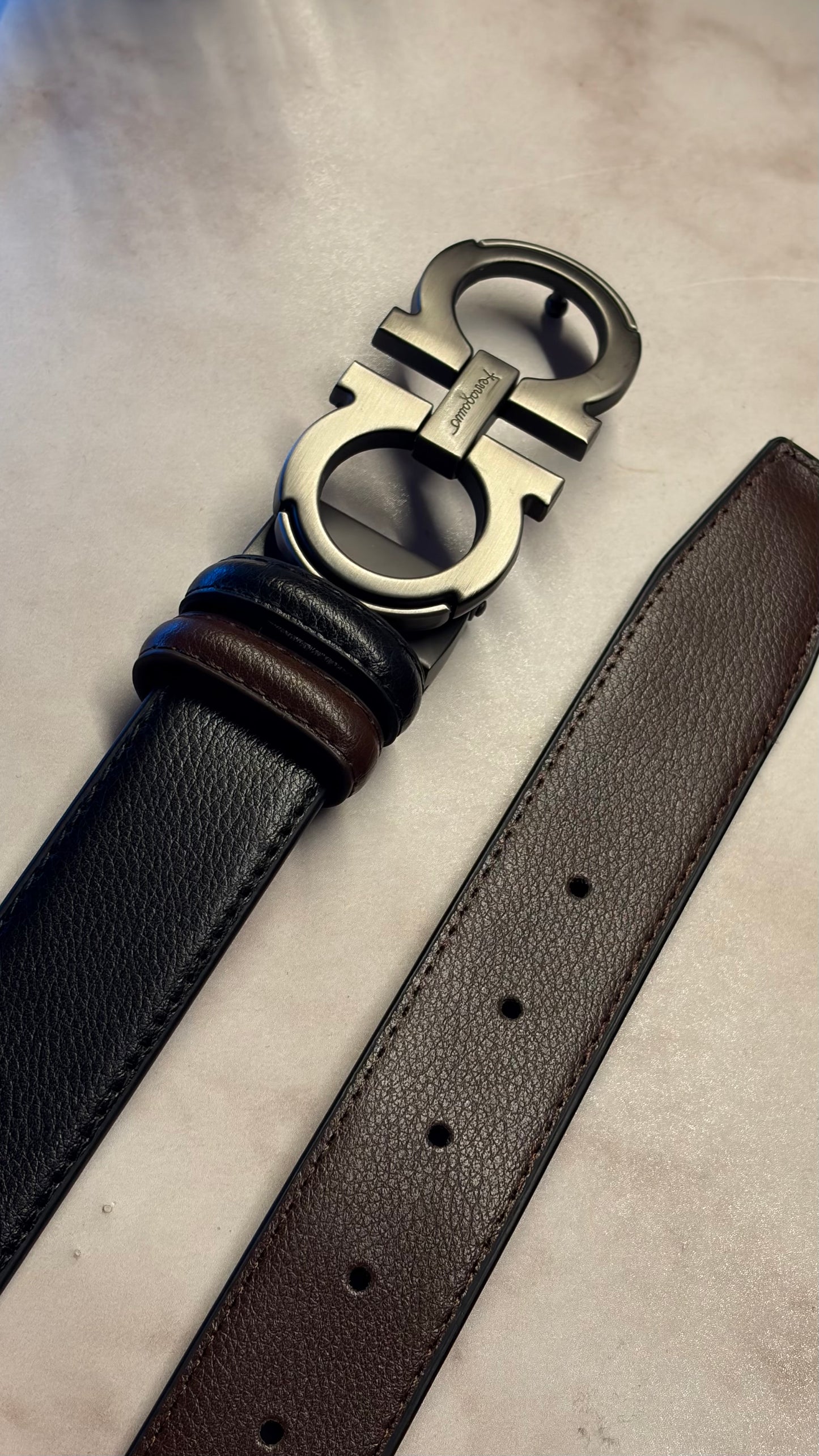 Ferragamo Double Face Belt For Men