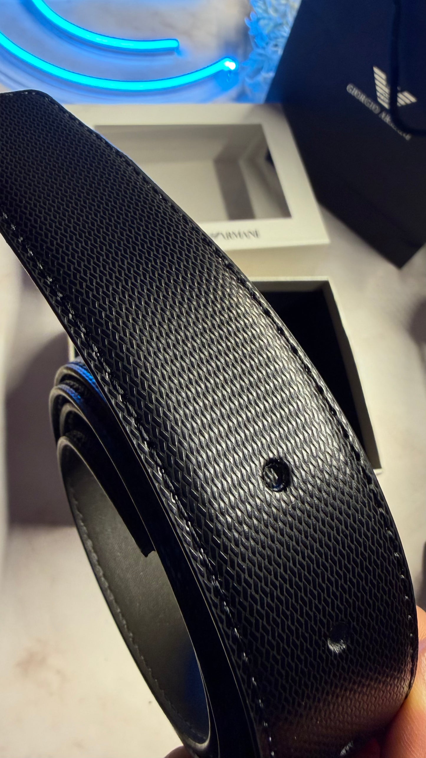 Emporio Armani Double Face Belt Set
