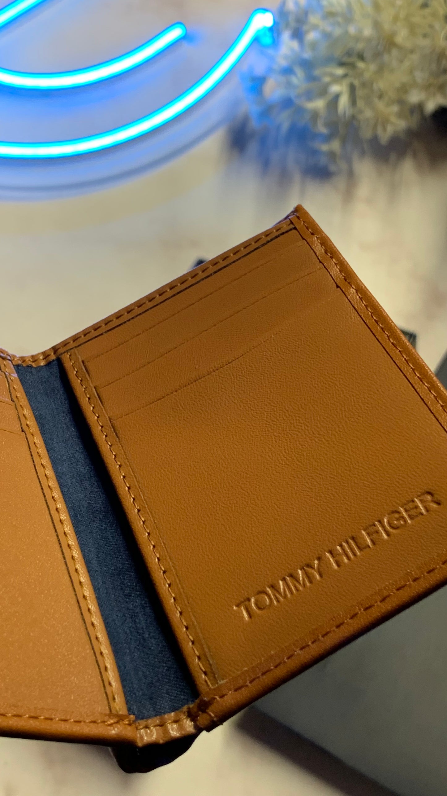 Tommy Hilfiger Trifold Wallet - Brown