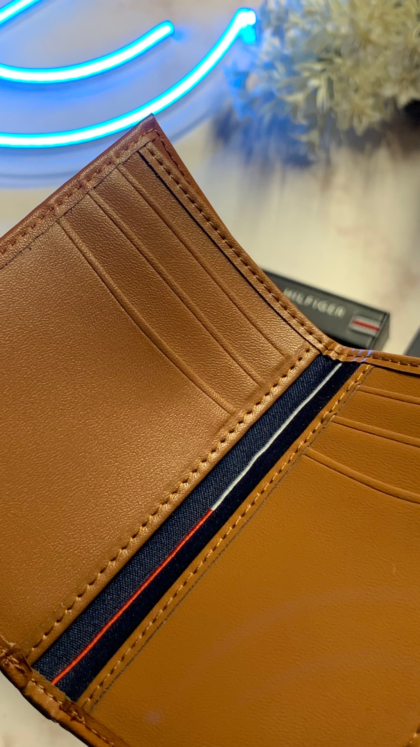 Tommy Hilfiger Trifold Wallet - Brown