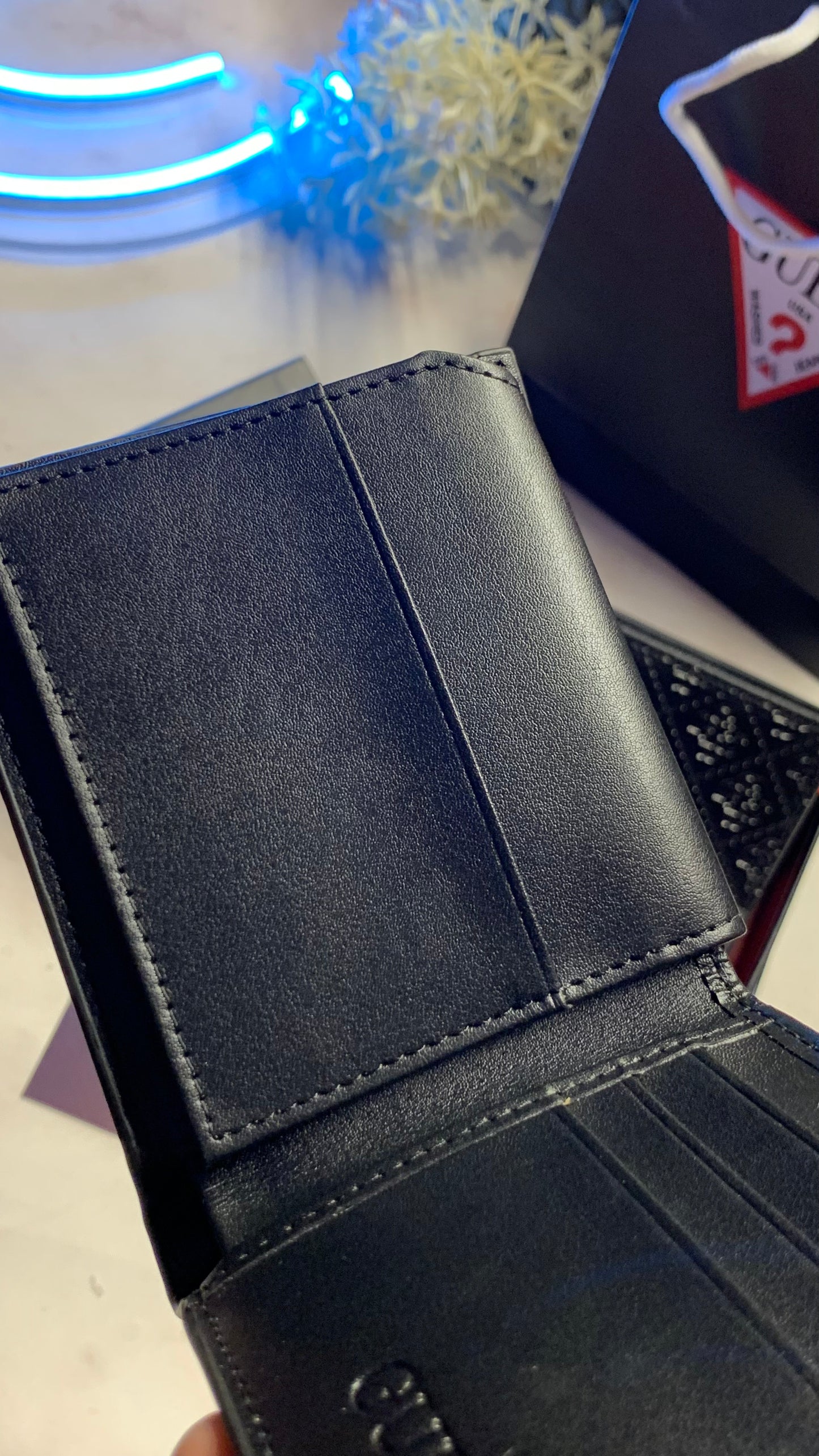 Guess Wallet For Men With Red Line