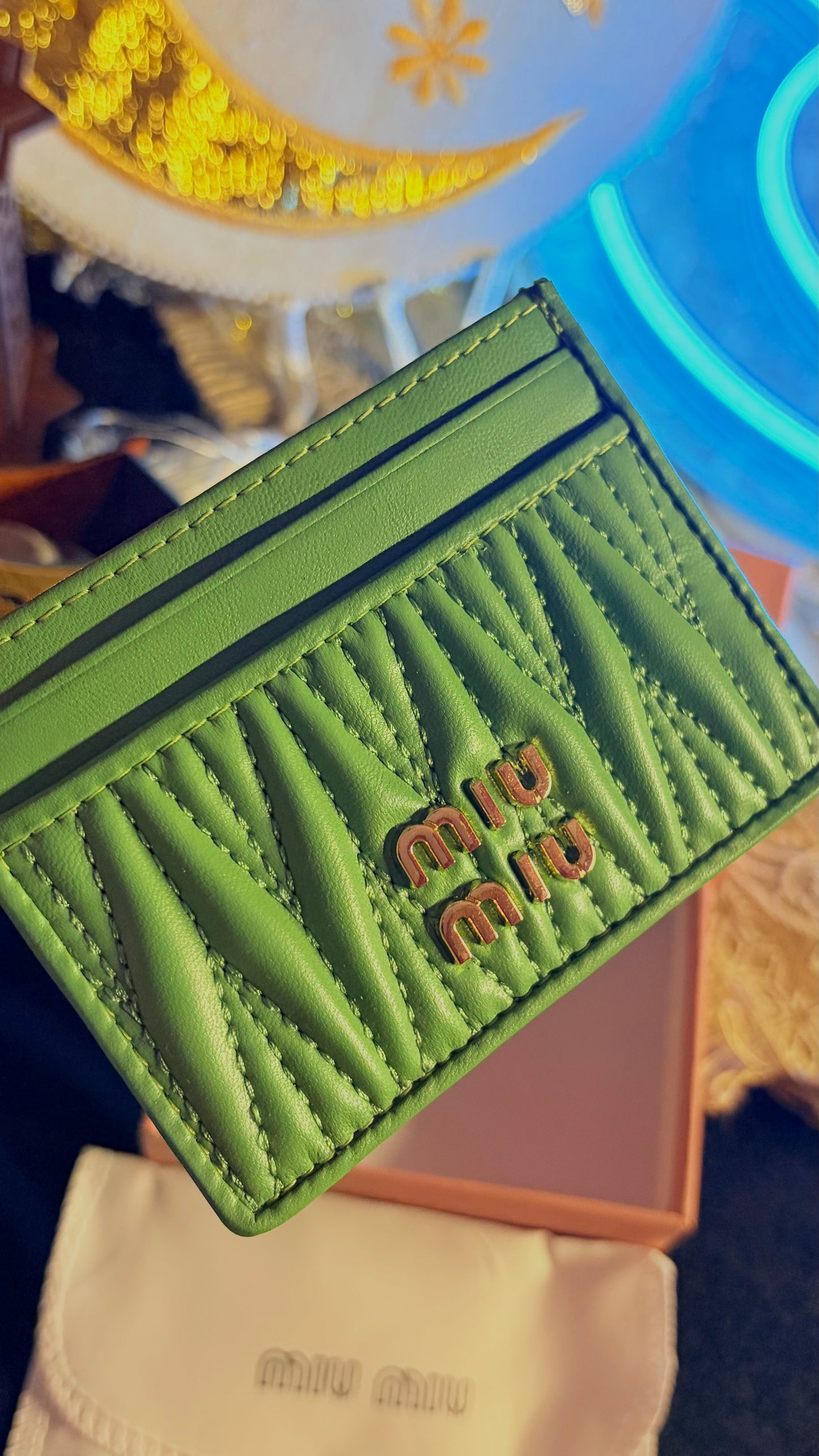 miu miu Cardholder - Pistachio - Premium Quality