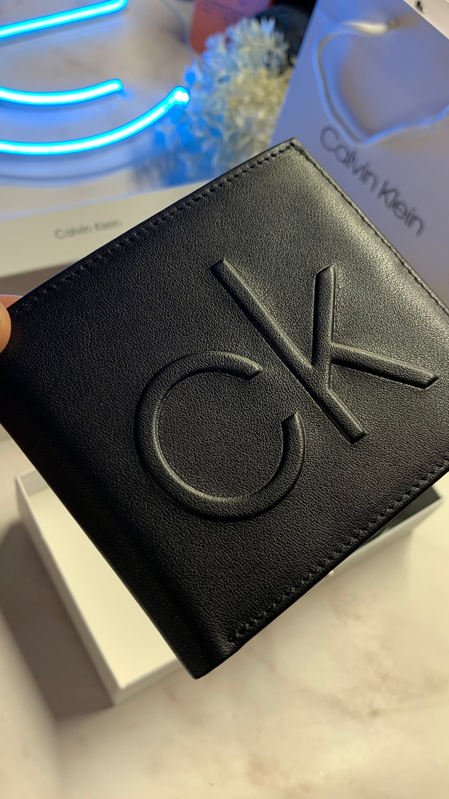 Calvin Klein Wallet & Doubleface Belt Set - CK Logo