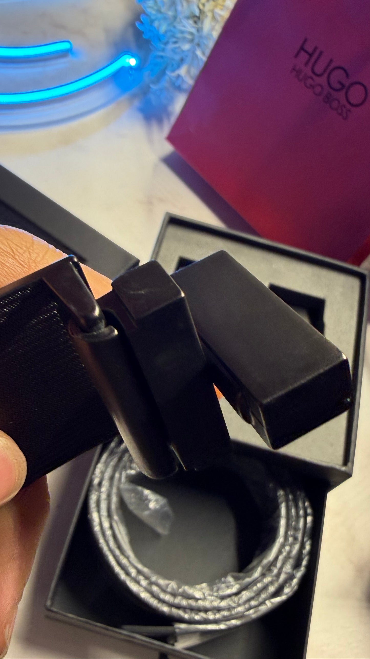Hugo Boss Double Face Belt Set