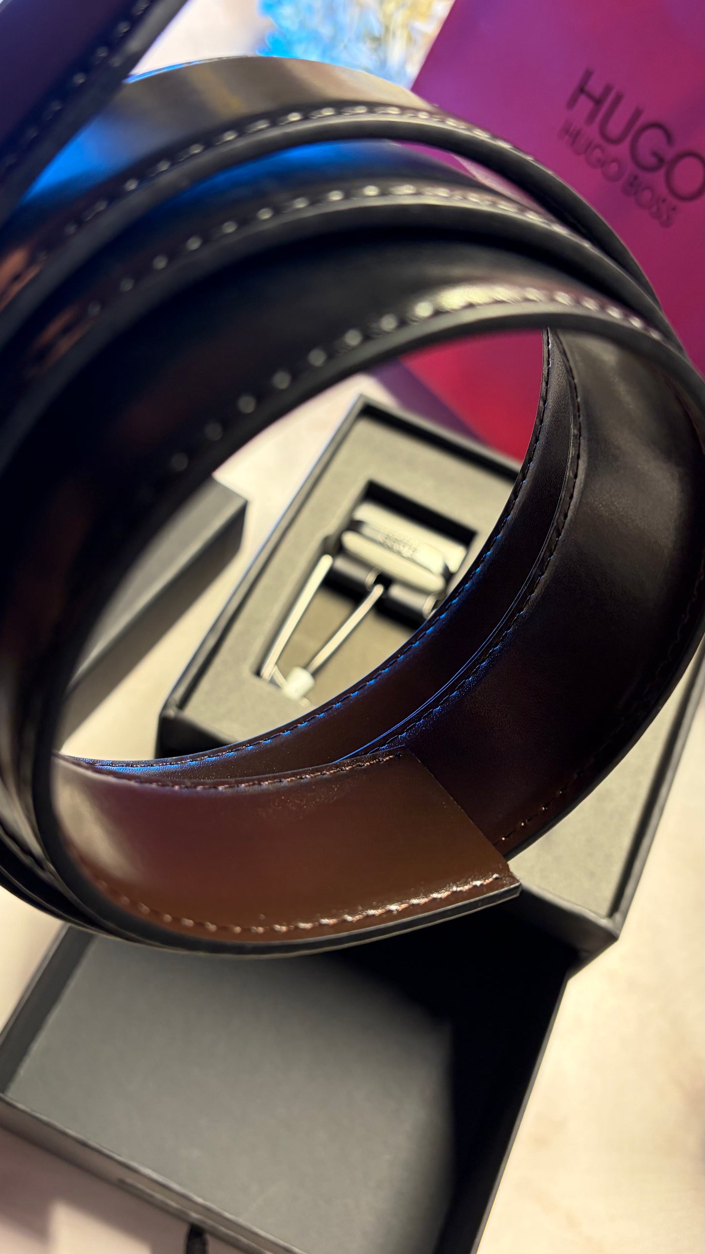 Hugo Boss Double Face Belt Set