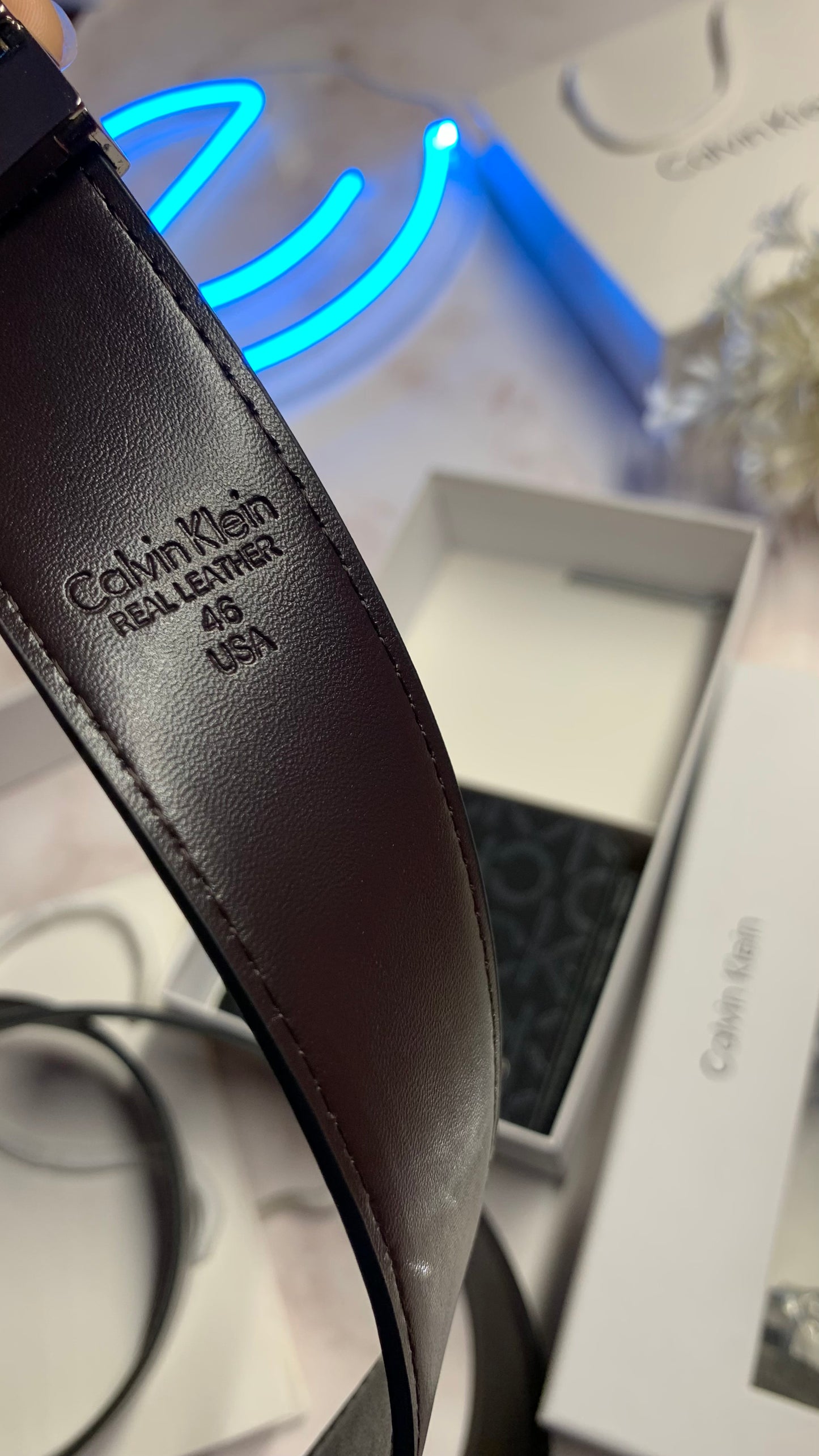 Calvin Klein wallet & Double face belt set