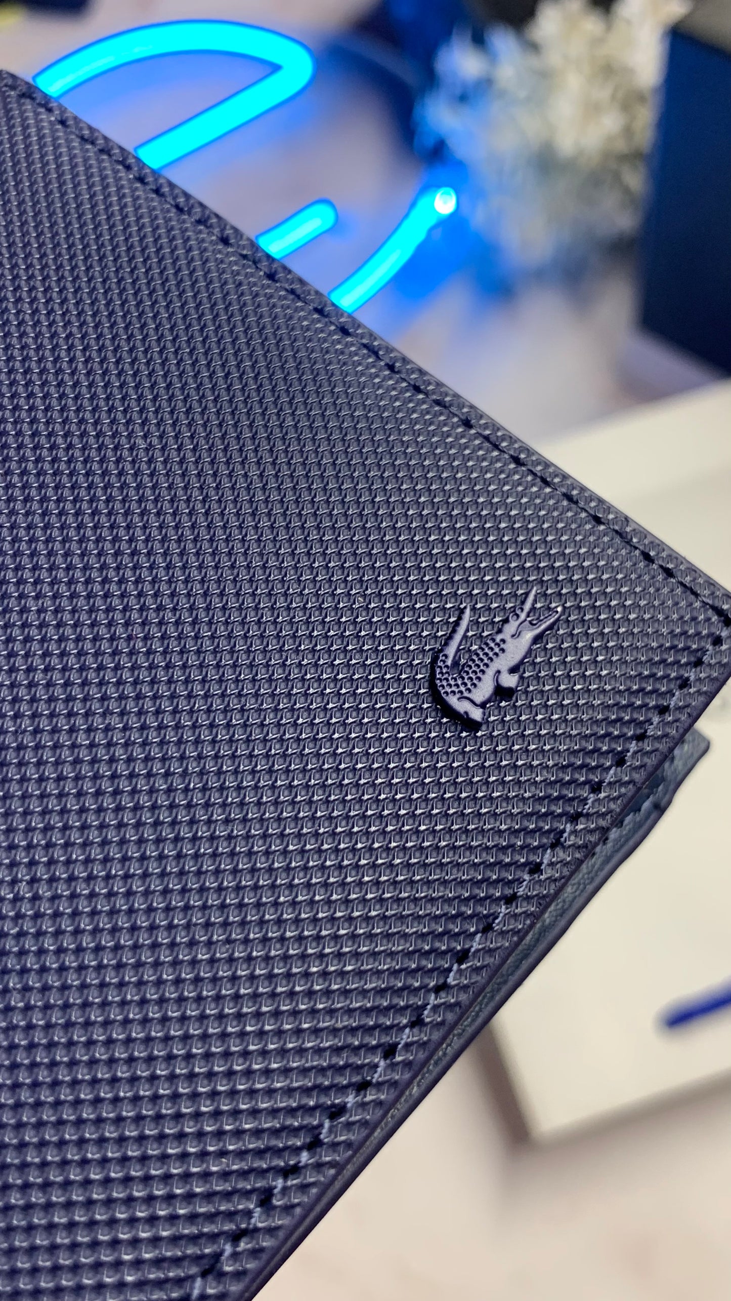 Lacoste Basic Bifold Wallet - Navy Blue