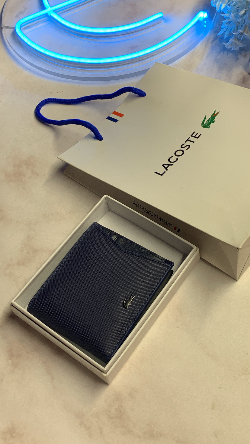 Lacoste Bifold Wallet with cardholder - Navy Blue