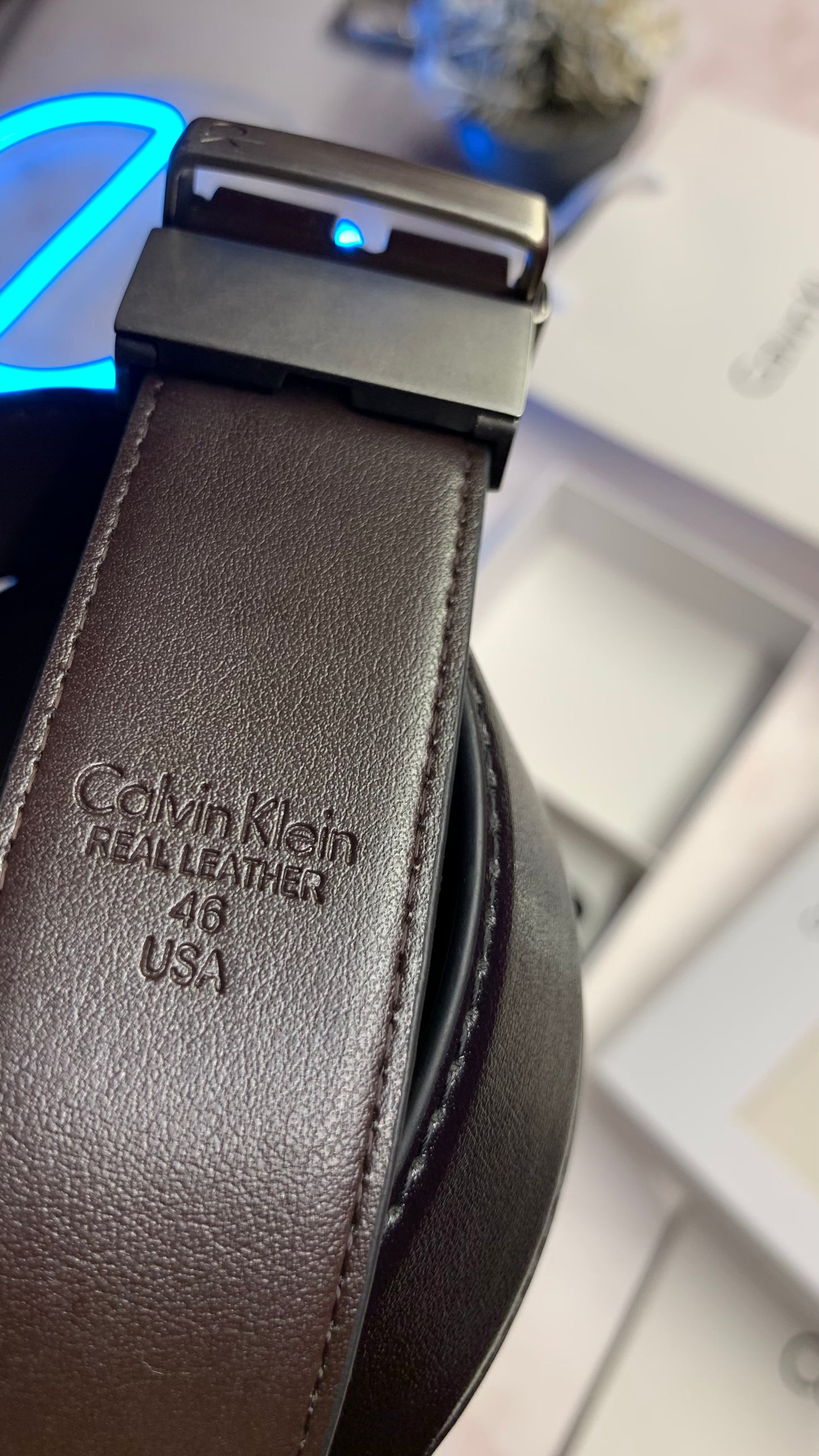 Calvin Klein Set - Wallet & Double face belt set