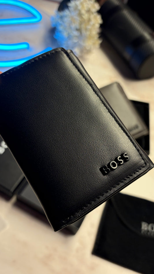Boss Men’s Trifold Wallet - RFID Protection | Magnetic Closure