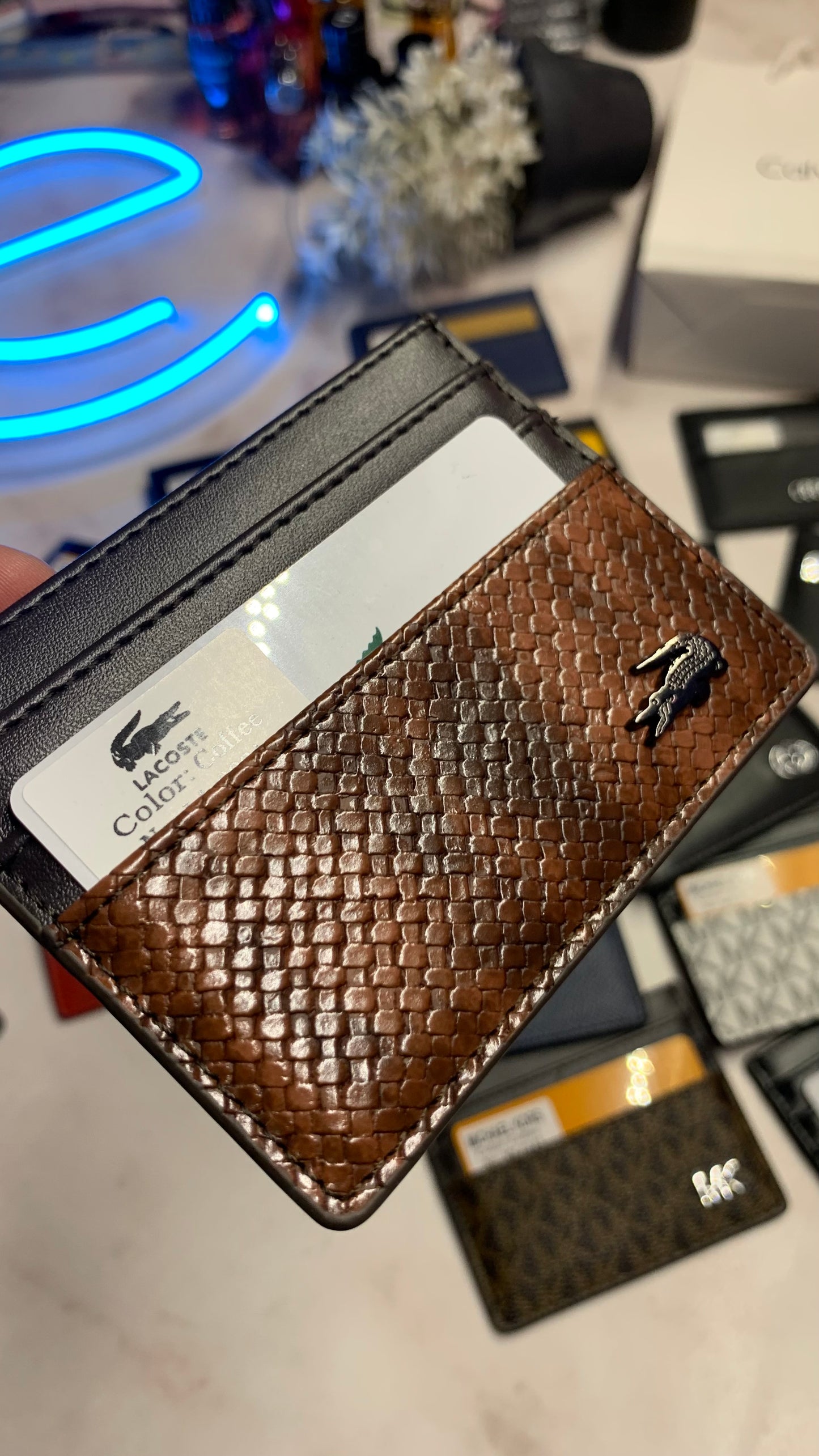 Lacoste Cardholder - Brown
