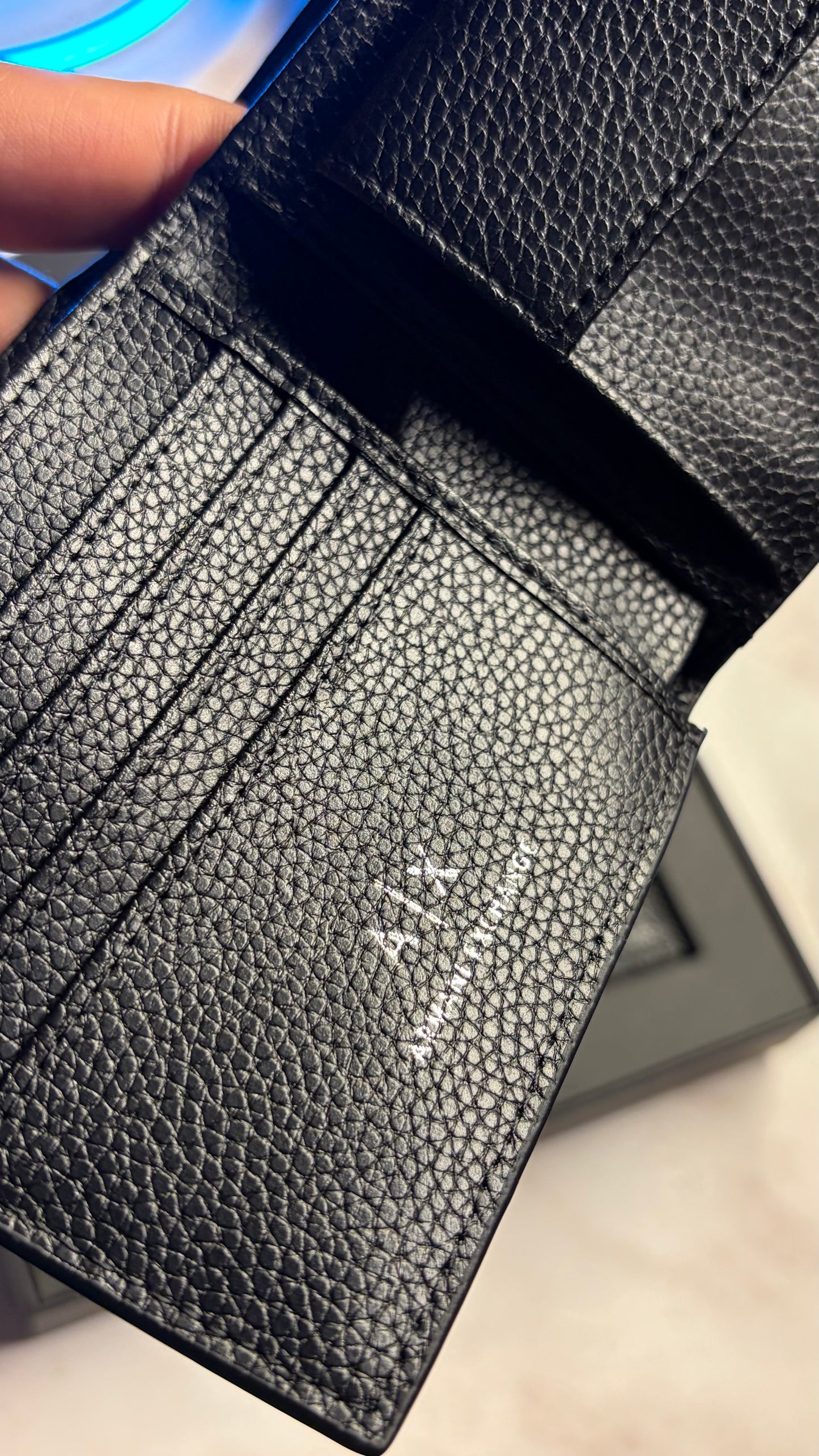 Armani Exchange Wallet & Keychain Set