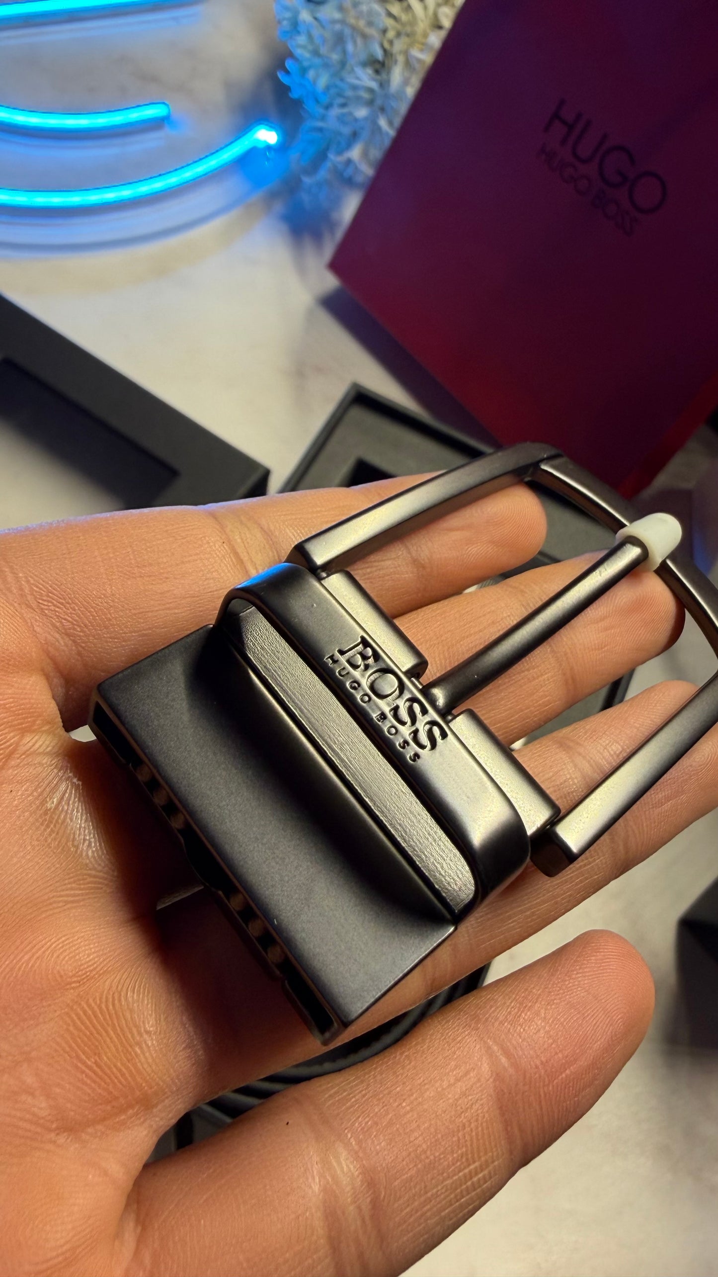 Hugo Boss Double Face Belt Set