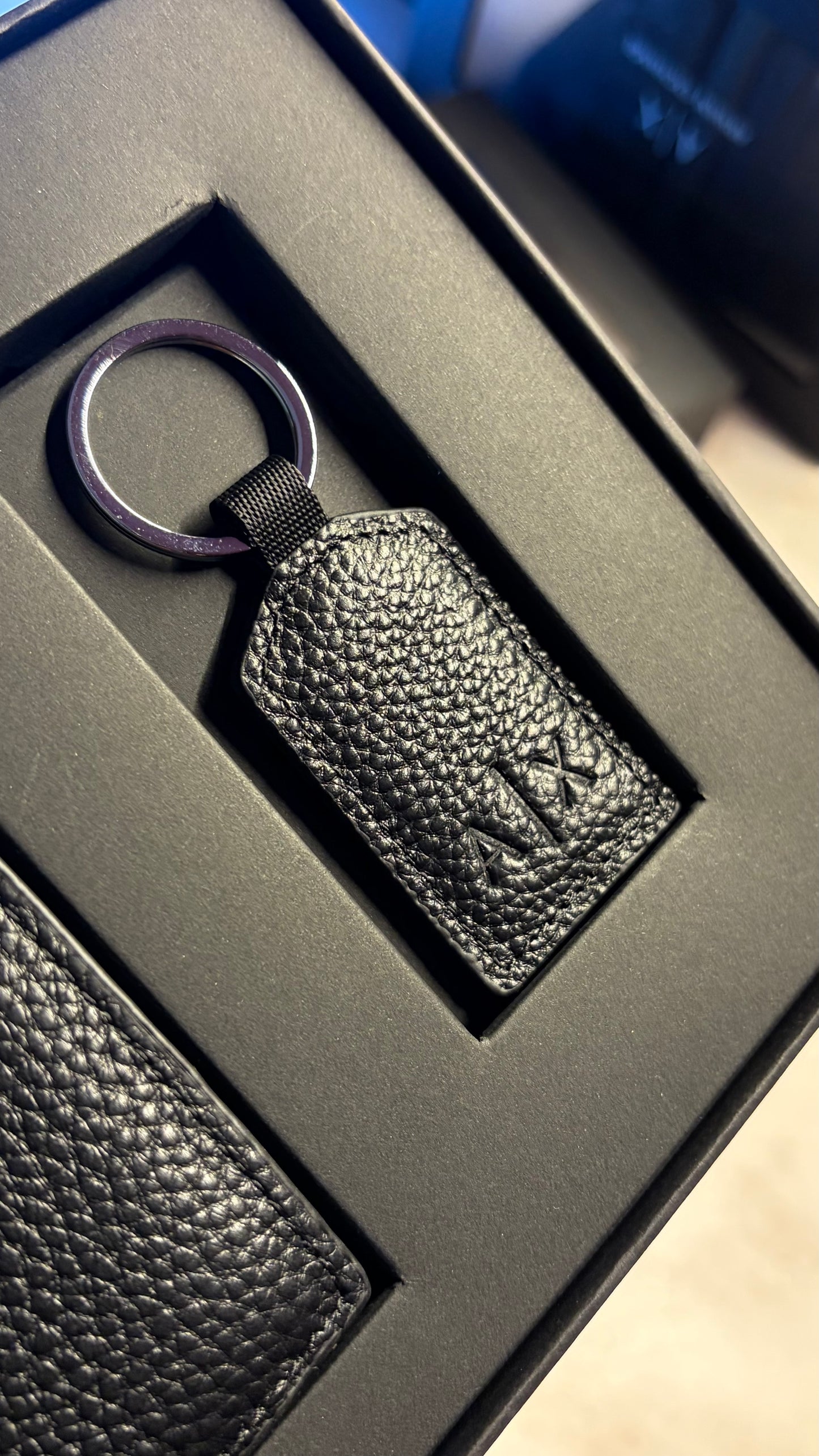 Armani Exchange Wallet & Keychain Set