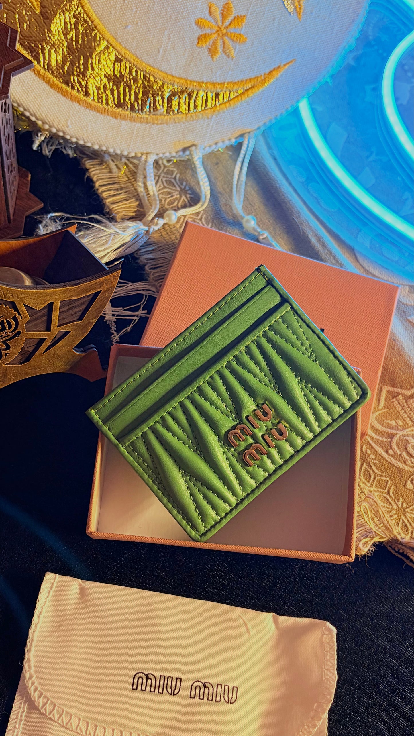 miu miu Cardholder - Pistachio - Premium Quality