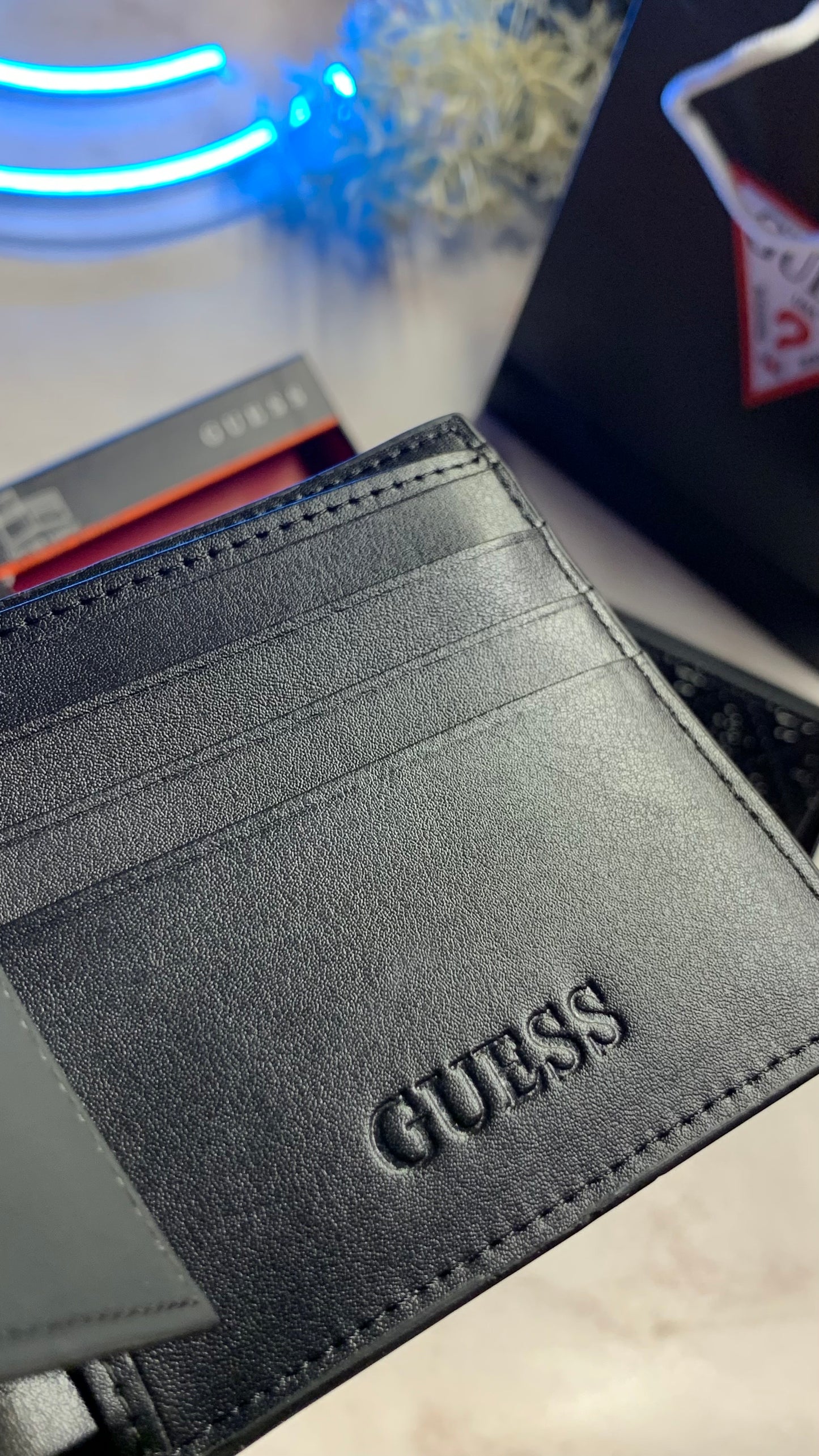 Guess Wallet For Men With Red Line