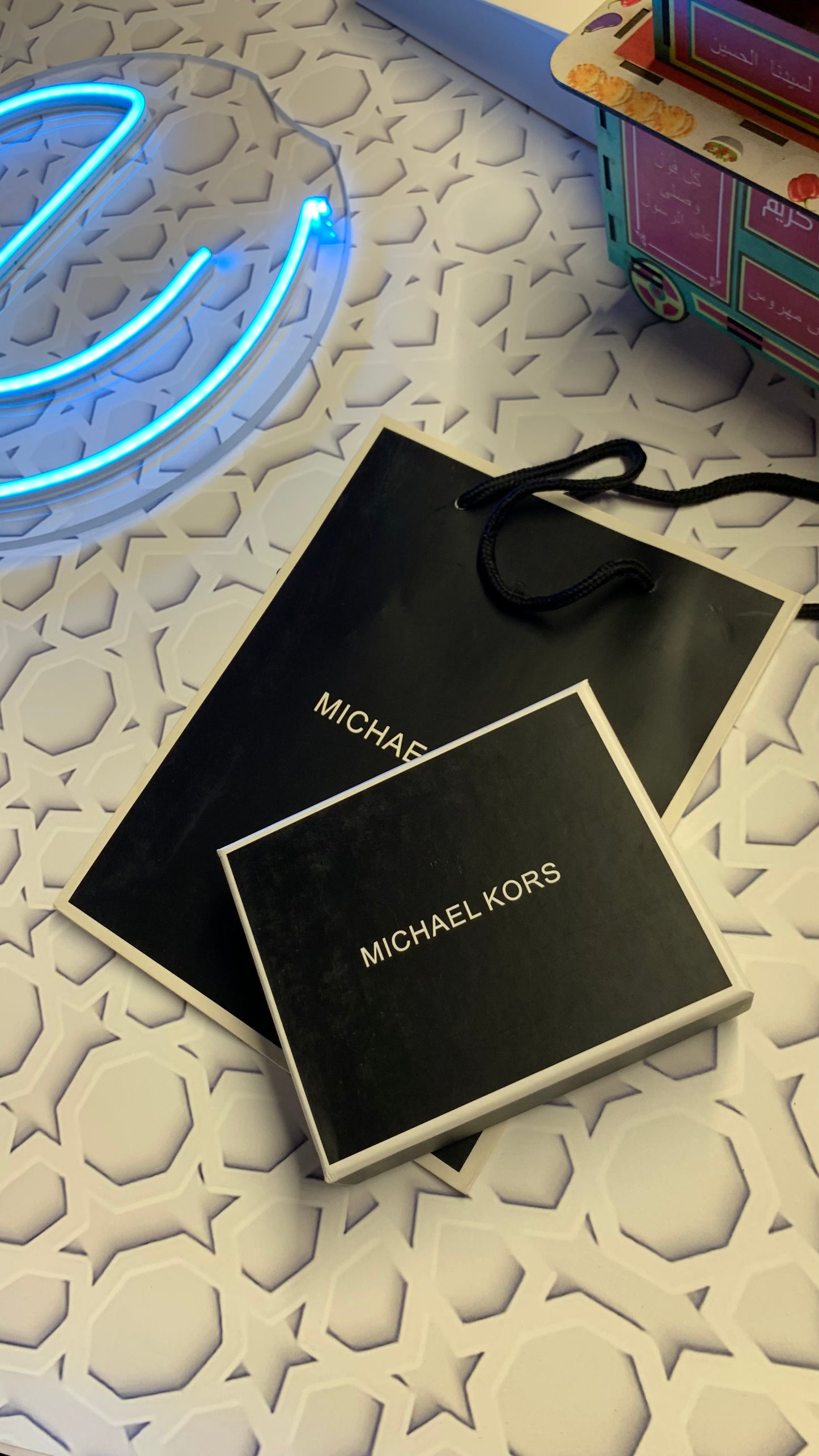 MK black wallet