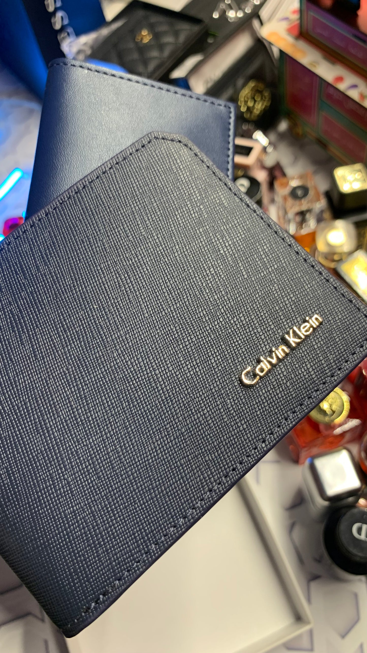 Calvin Klein Wallet with ID holder - Basic Navy Blue