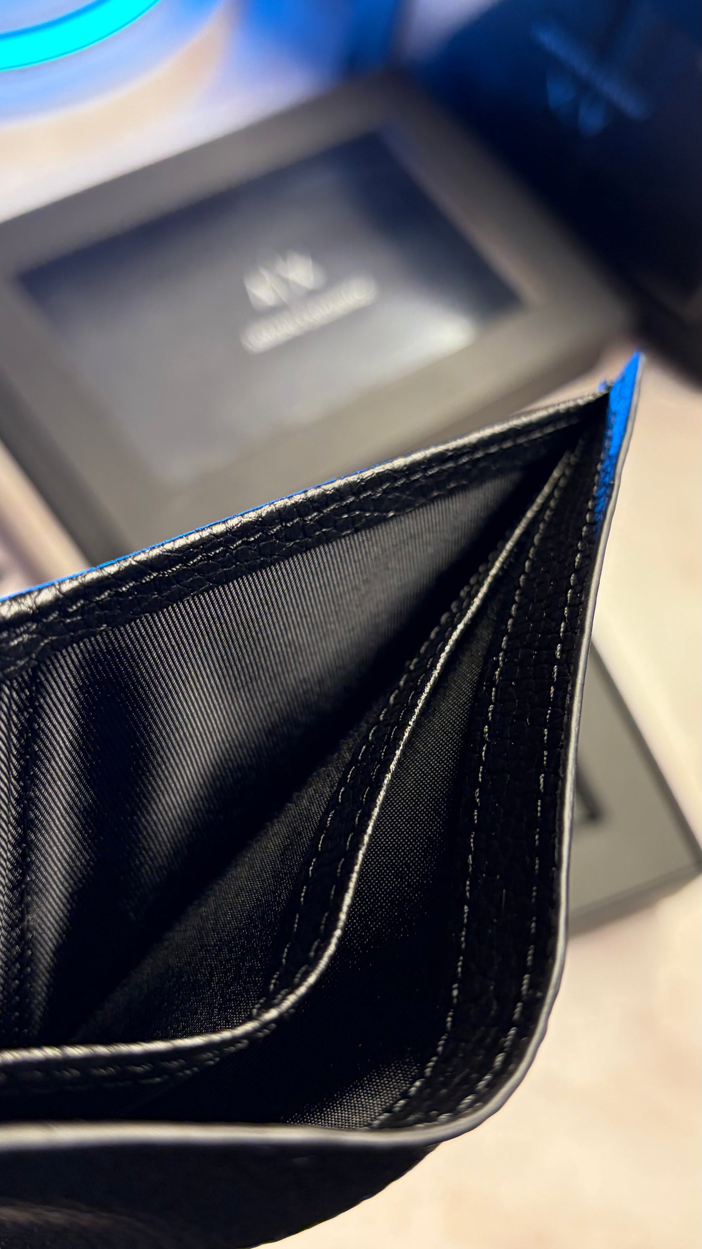 Armani Exchange Wallet & Keychain Set