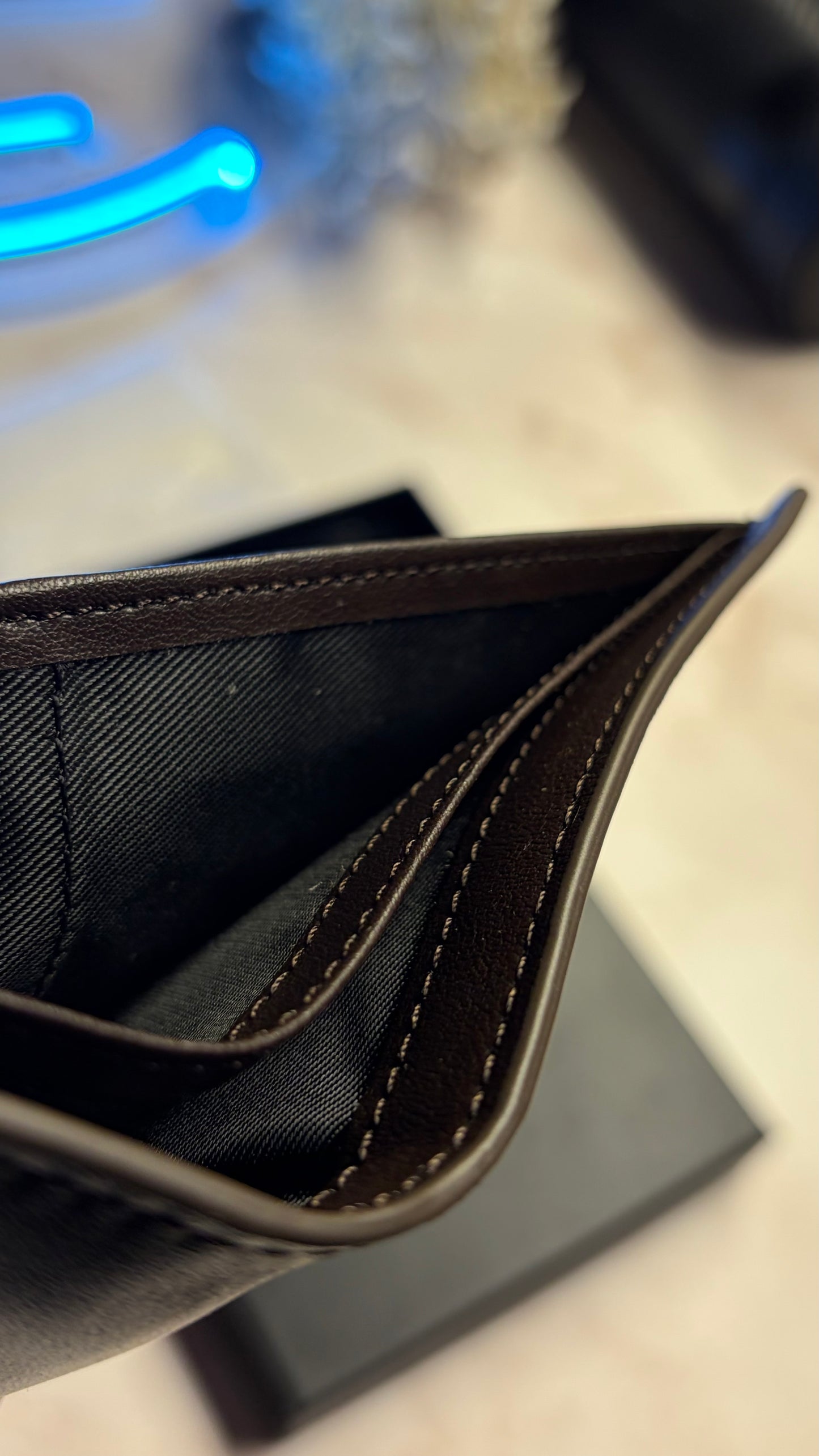 Boss Men’s Bifold Wallet With Box - Magnetic Closure - Brown