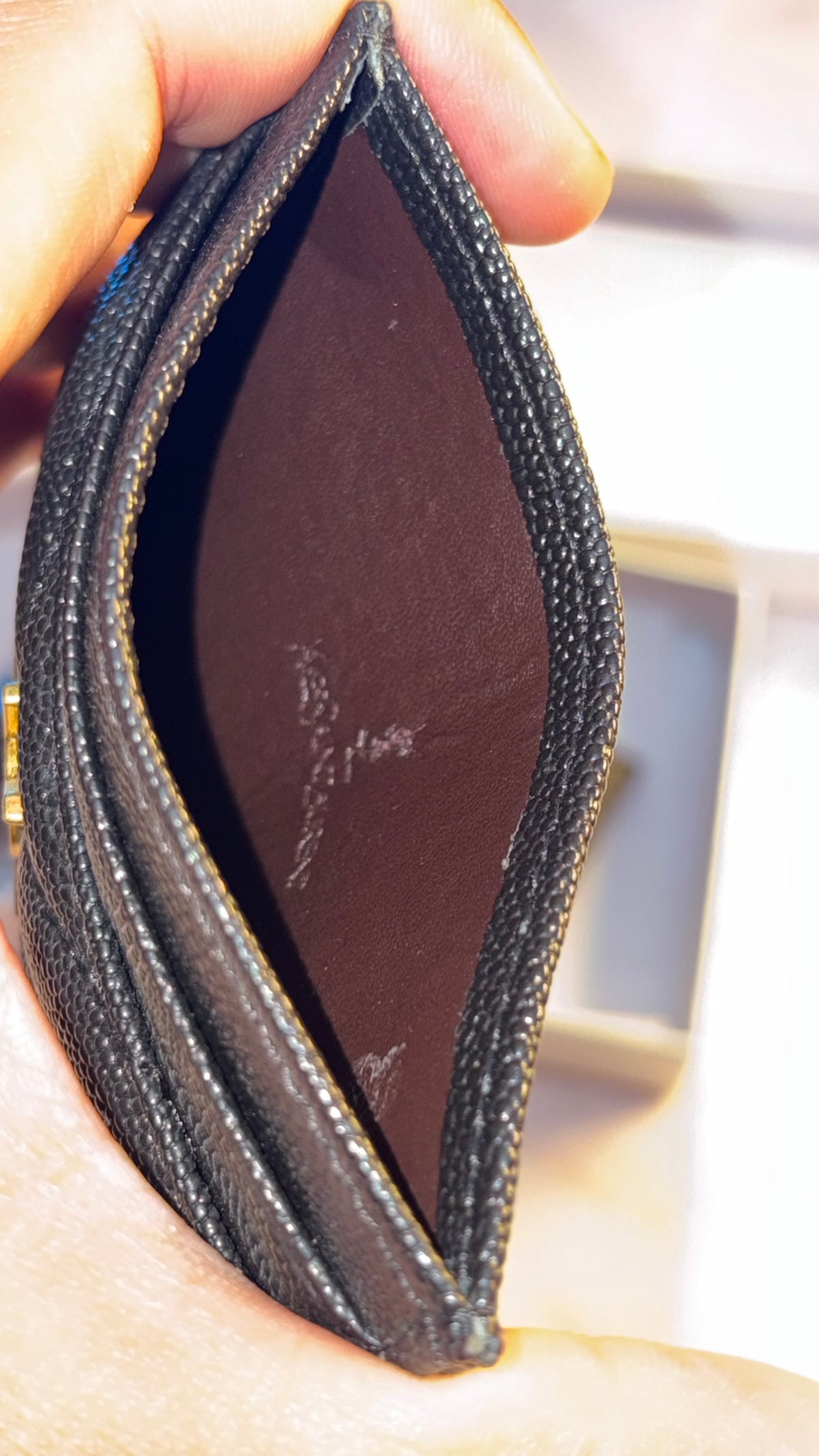 YSL Card Case - Golden Logo - Premium Quality