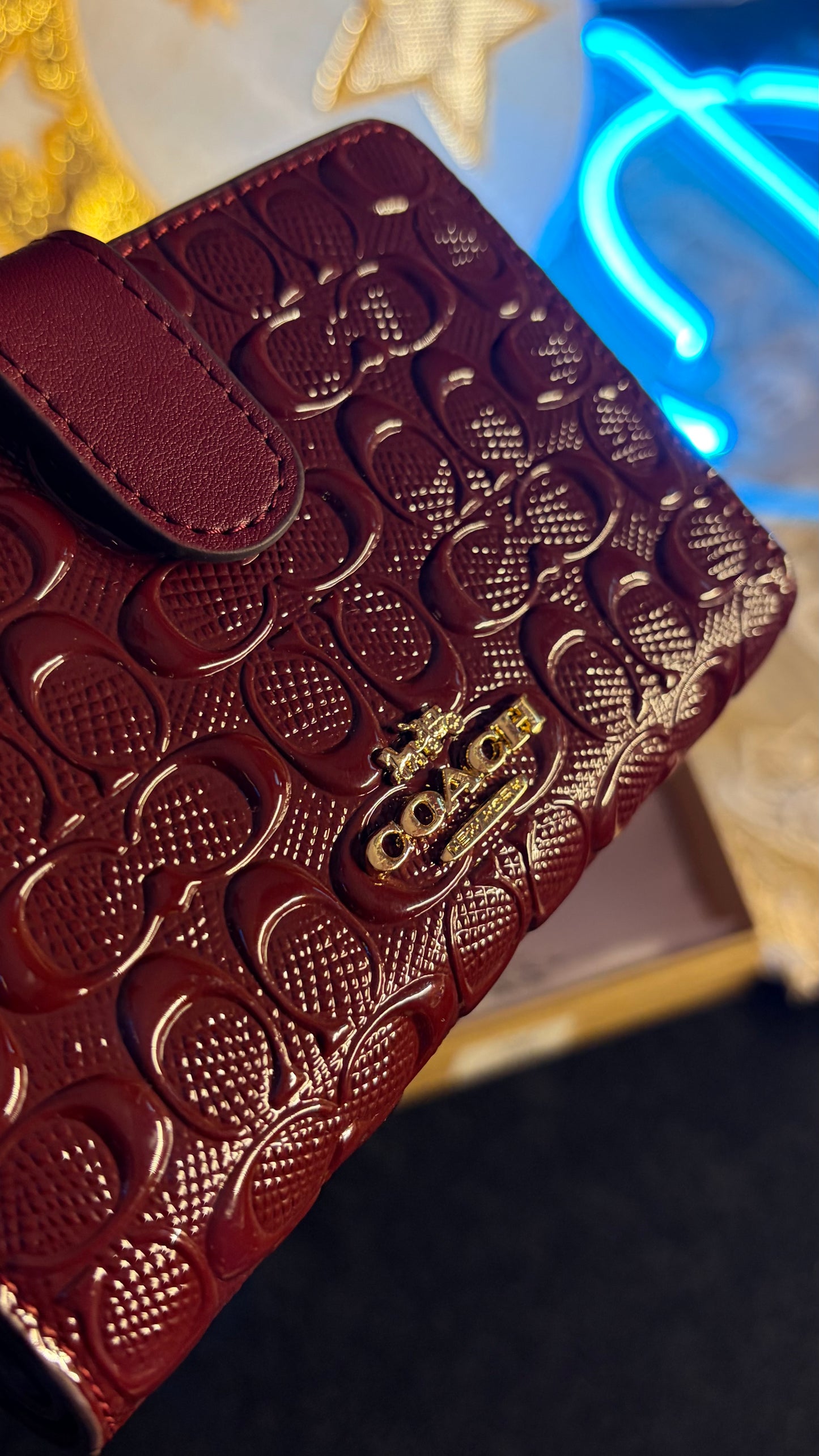 Coach Wallet For Women - Burgundy - Premium Quality