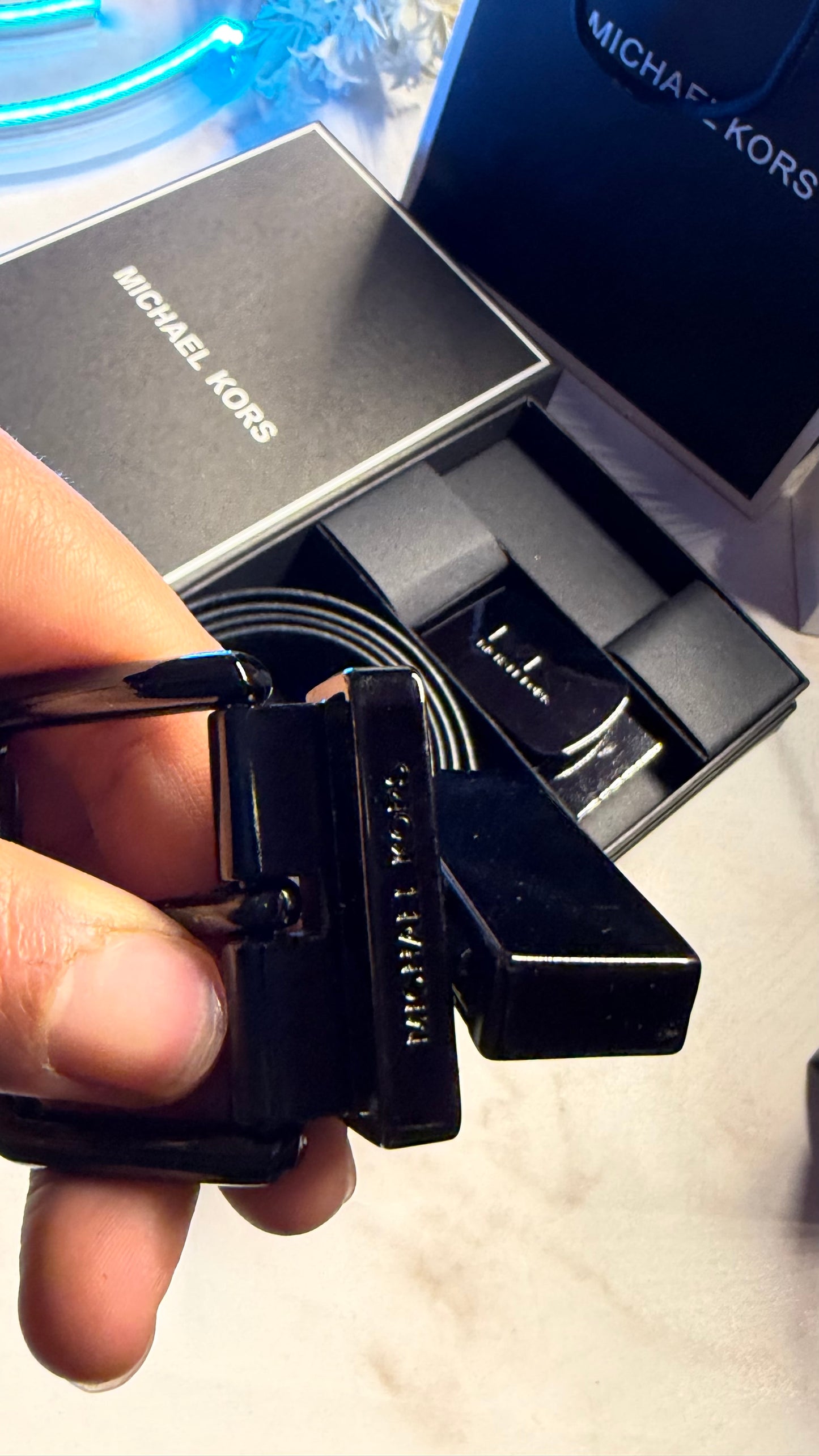 Michael Kors Double Face Belt Set
