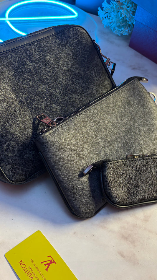Louis Vuitton Bags Set - 3 Pcs - 2x1 Clutch & Crossbag
