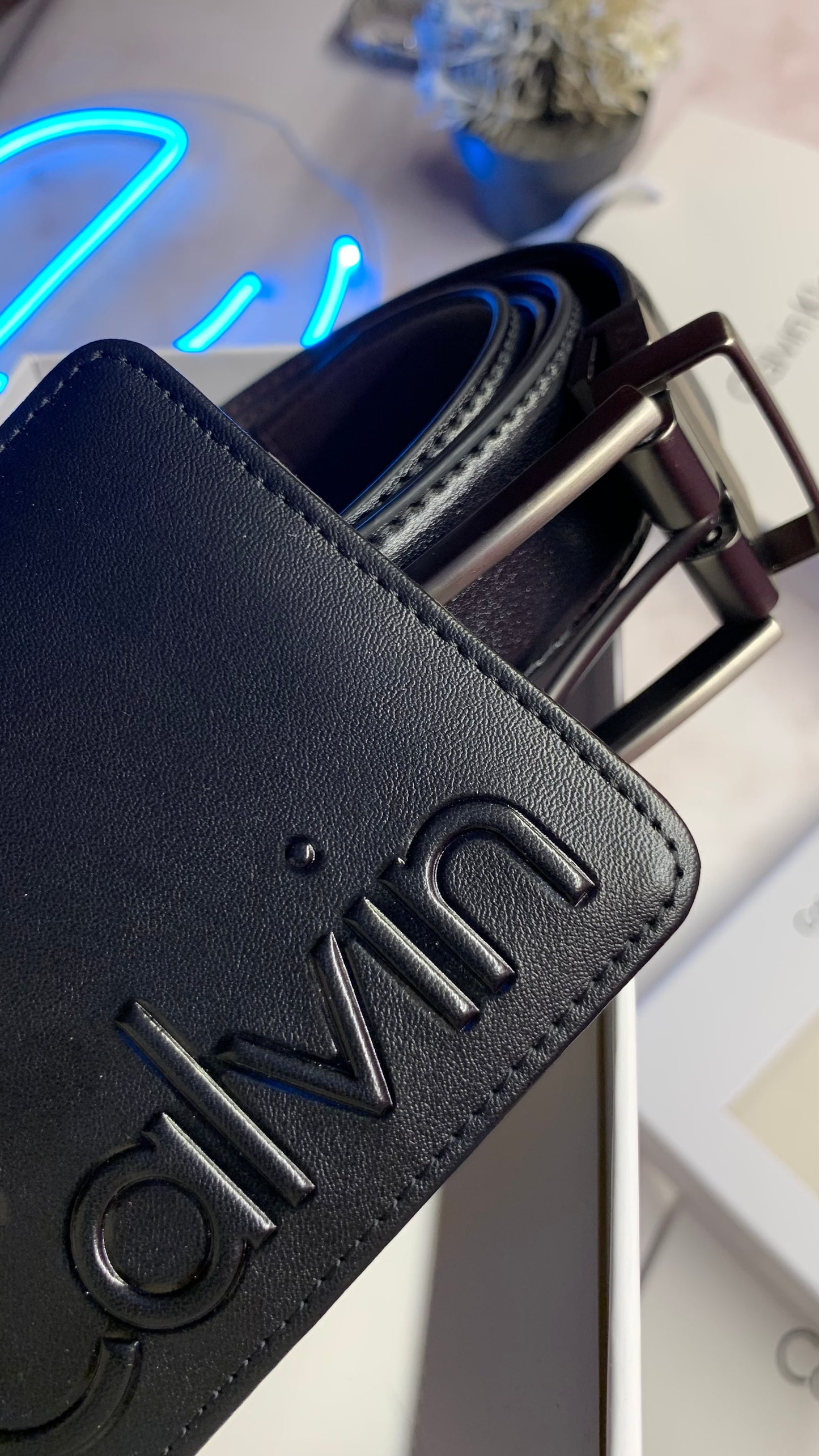 Calvin Klein Set - Wallet & Double face belt set