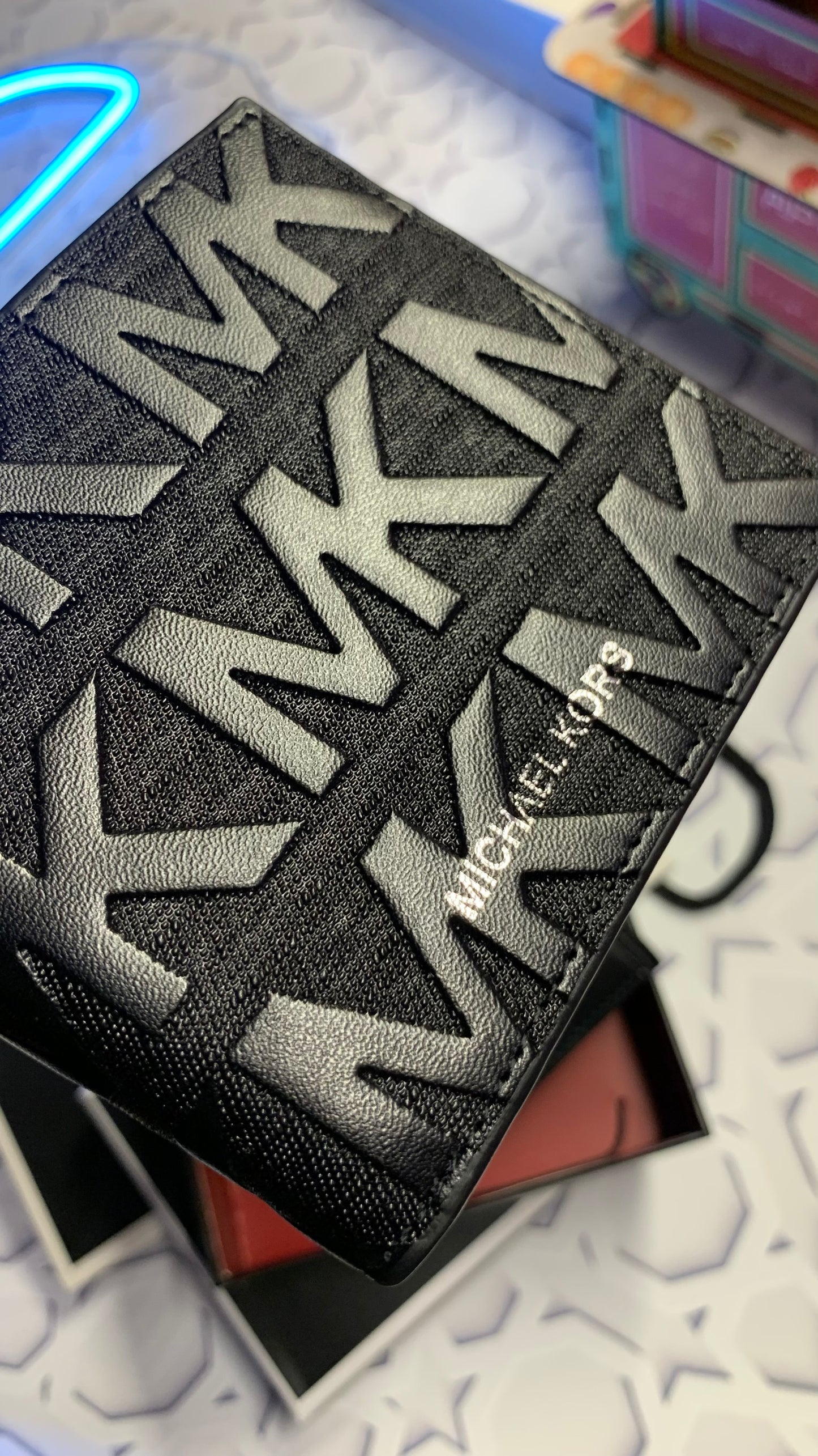 MK black wallet